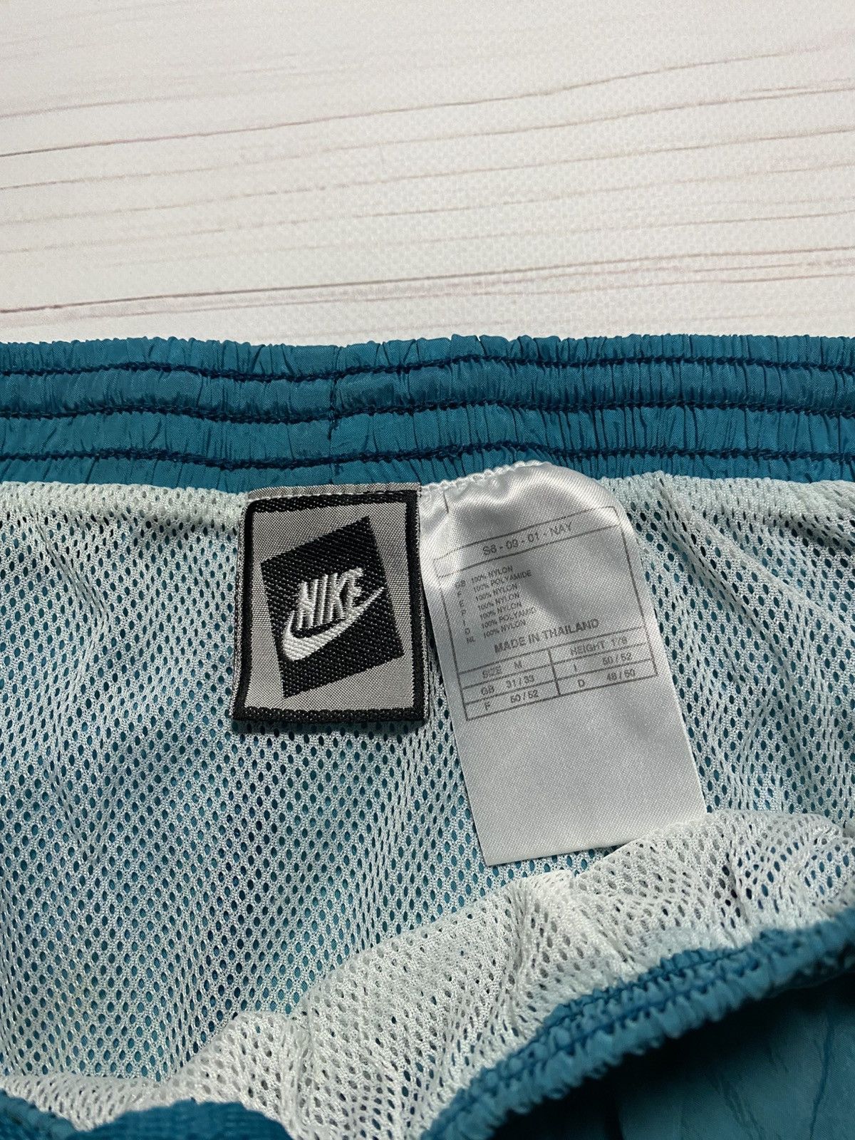 Nike × Vintage Vintage Nike Big Logo Swoosh nylon 90’s y2k shorts Size US 32 / EU 48 - 3 Thumbnail