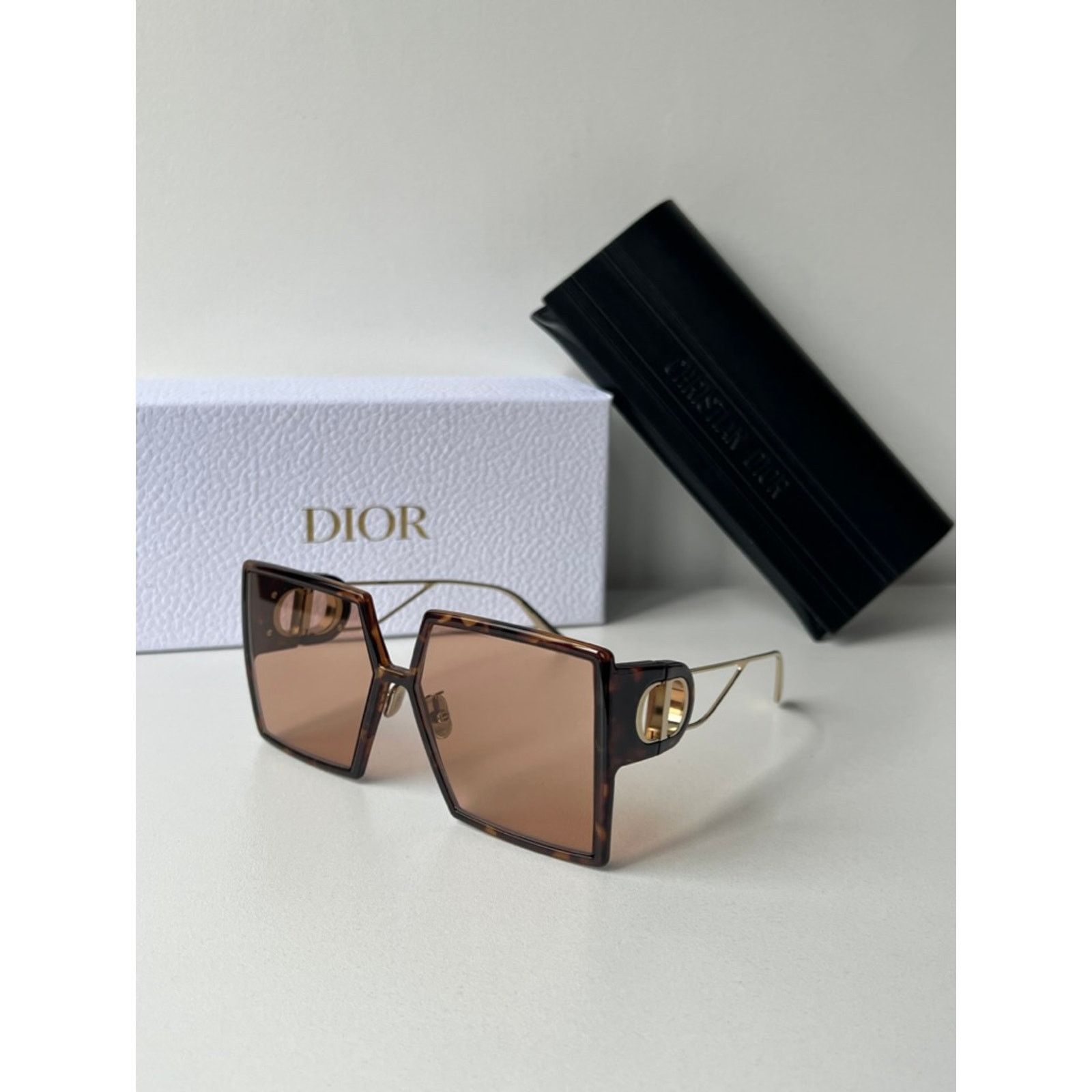 Dior NEW Dior 30Montaigne SU Brown Oversized Square Sunglasses Size ONE SIZE - 3 Thumbnail