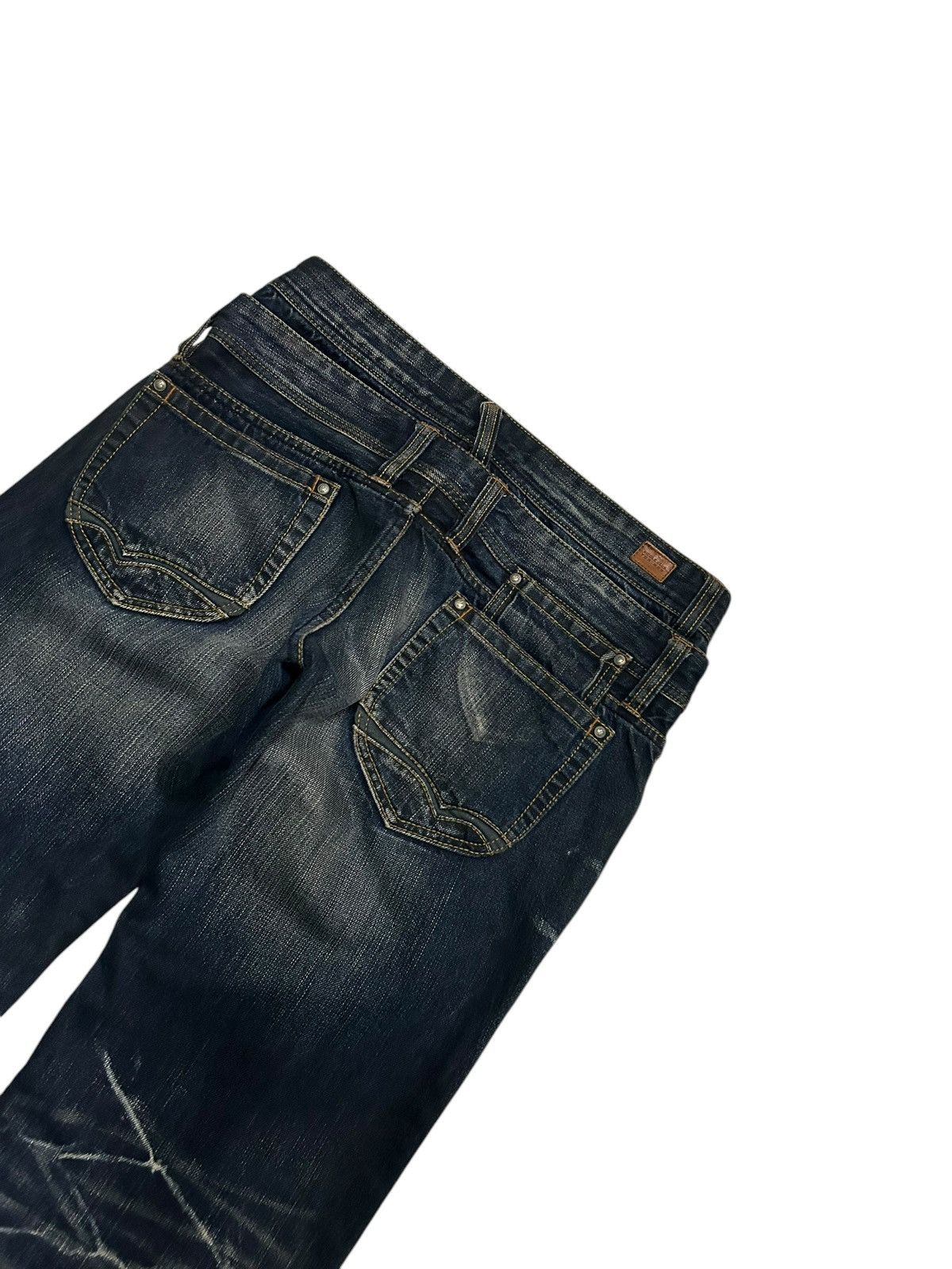 If Six Was Nine × Le Grande Bleu (L.G.B.) × Nicole Club Nicole Club For Men Rare Double Waist Punk Style Denim Jeans Size US 32 / EU 48 - 10 Thumbnail