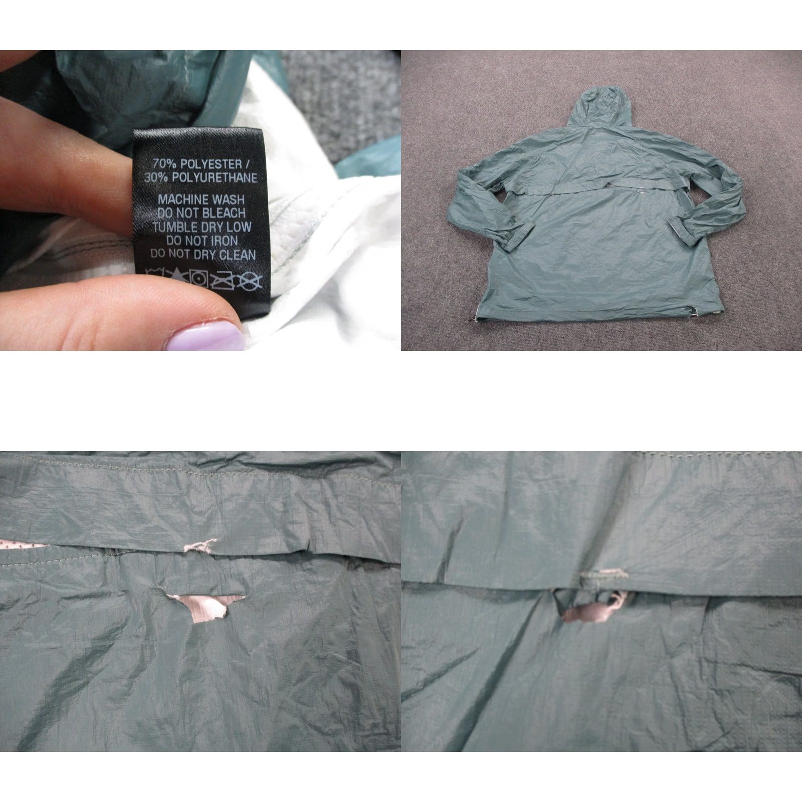 Todd Snyder Todd Snyder Jacket Mens L Green Windbreaker Hooded 1/4 Zip Zipped Pockets Lightweight Stretch Hiking Golf USA Made Size US L / EU 52-54 / 3 - 8 Thumbnail