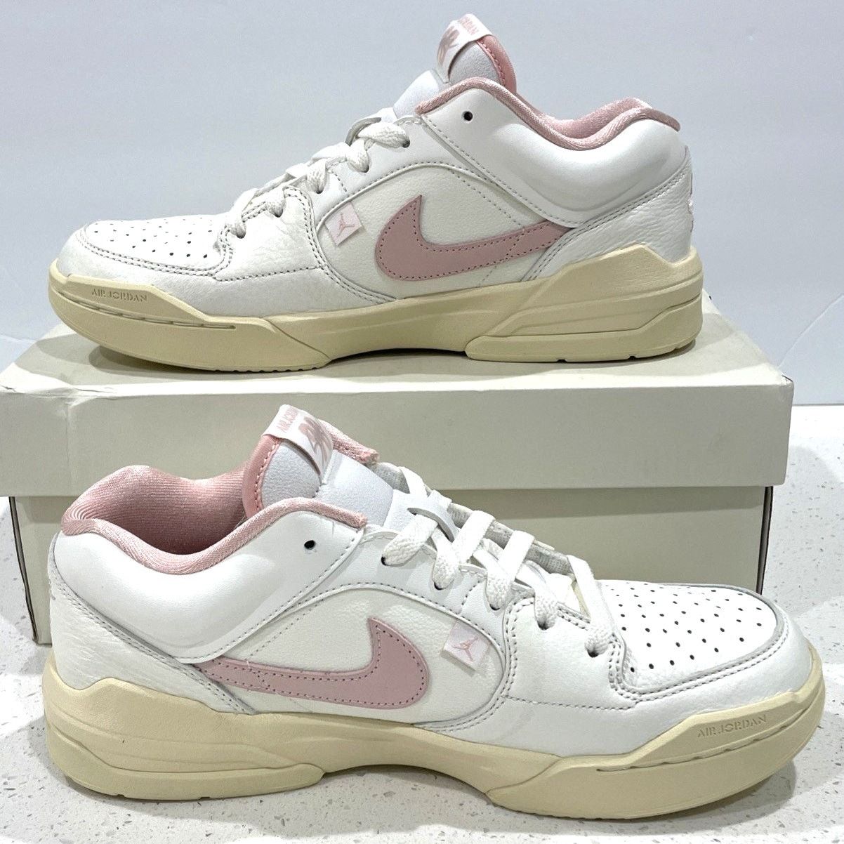 Nike Nike Women's Air Jordan Stadium 90 Shoe Legend Pink Sail NEW Size US 9 / IT 39 - 1 Thumbnail