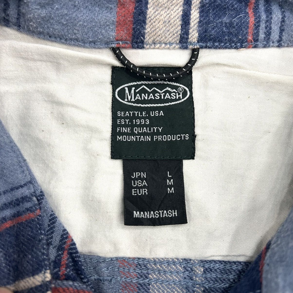 Manastash Vintage 90s Manastash Flanel Shirt Button Up Long Slevee Size US L / EU 52-54 / 3 - 10 Thumbnail