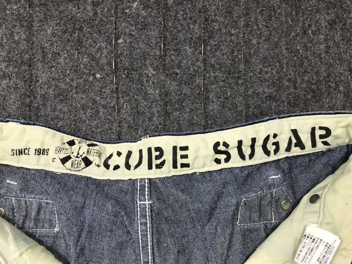 Japanese Brand × Vintage Vintage Cube sugar Buckle Back Distressed Denim Short Size US 30 / EU 46 - 15 Thumbnail