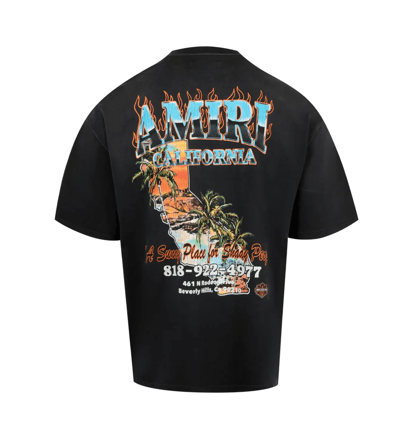 Amiri o1h1sh11225 Sunny Place Tee in Black Size US L / EU 52-54 / 3 - 2 Thumbnail