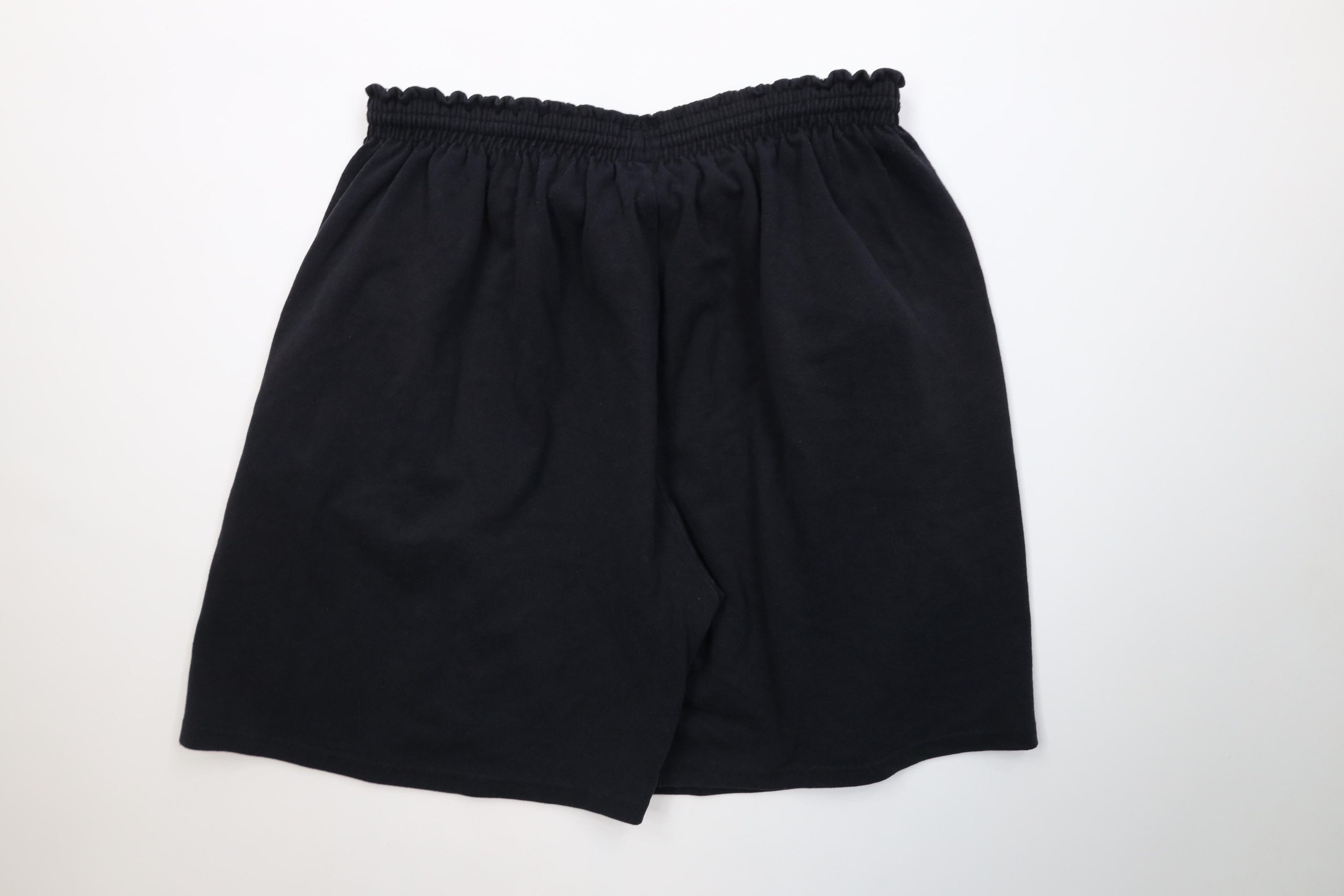 Champion Vintage 90s Champion Heavyweight Above Knee Shorts Black Size US 36 / EU 52 - 8 Thumbnail