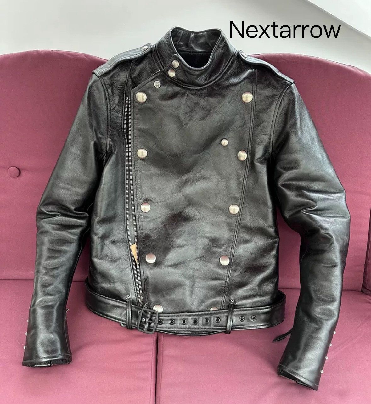 Freewheelers FREEWHEELERS "CENTINELA" Pig Milk Leather Jacket Size US M / EU 48-50 / 2 - 1 Thumbnail