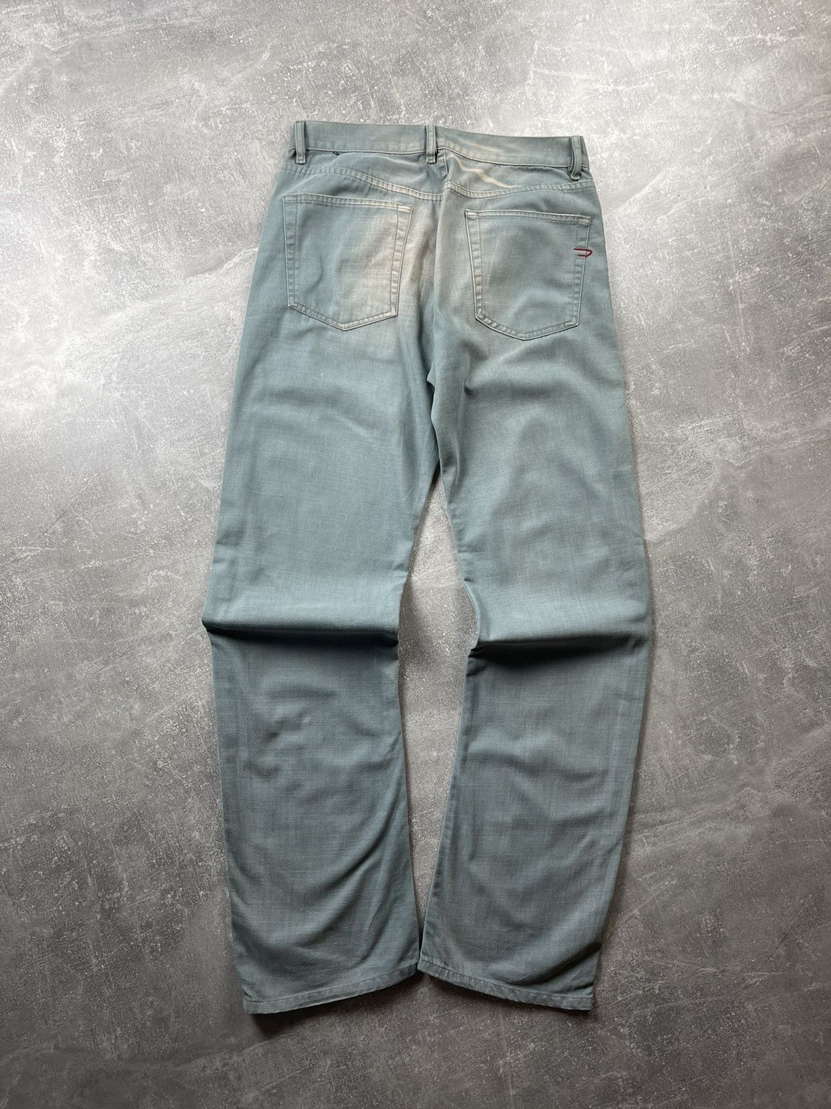 Diesel Diesel Industry Jeans – Faded Green Straight Fit Size US 33 - 2 Thumbnail