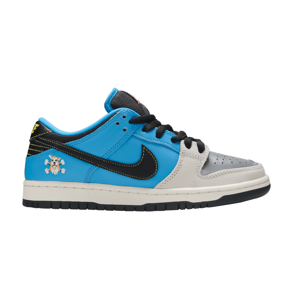 image of Instant Skateboards X Dunk Low Pro Sb Qs Shoes in Blue, Men's (Size 8.5)