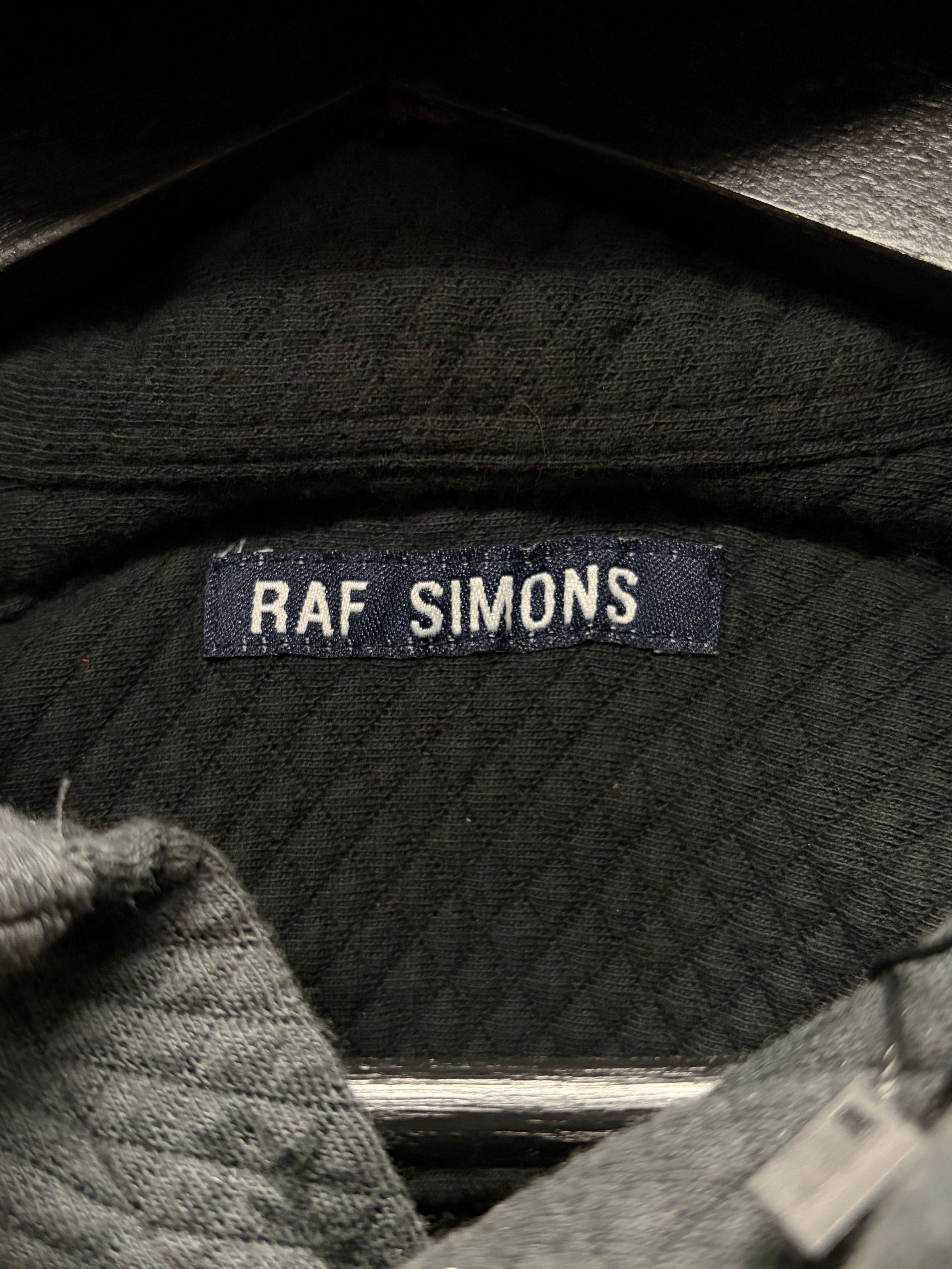 Raf Simons AW1999 Raf Simons Quilted Cotton Black Hooded Collar Shirt Size US S / EU 44-46 / 1 - 3 Thumbnail