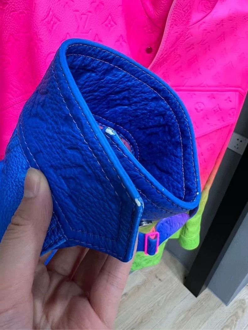 Louis Vuitton Louis Vuitton Rainbow Gradient Leather Jacket-2507 Size US XL / EU 56 / 4 - 5 Thumbnail