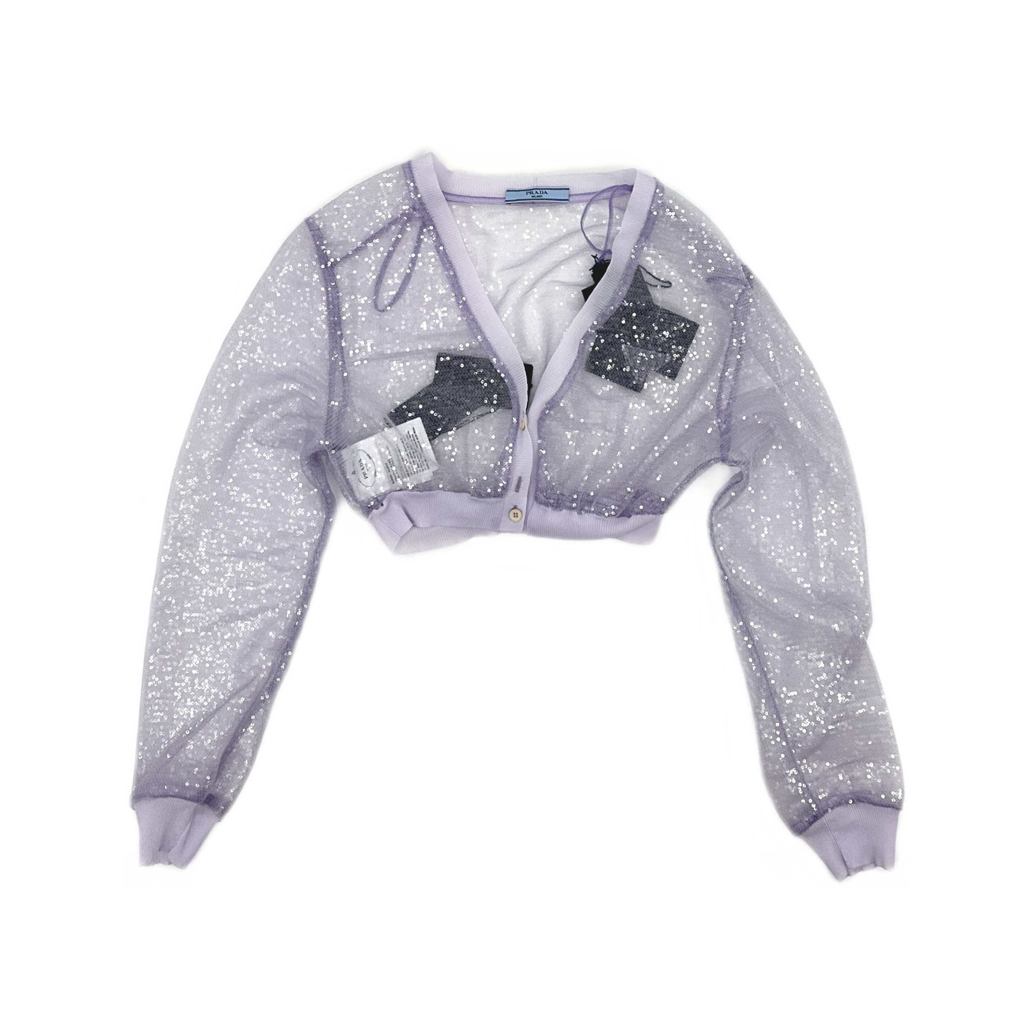 Prada Prada Sequin V-Neck Cardigan Size 38 Size XS / US 0-2 / IT 36-38 - 1 Thumbnail