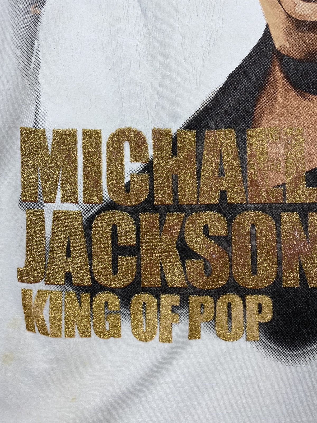 Vintage Vintage Michael Jackson RIP King of Pop Memorial T Shirt Size US XL / EU 56 / 4 - 7 Thumbnail