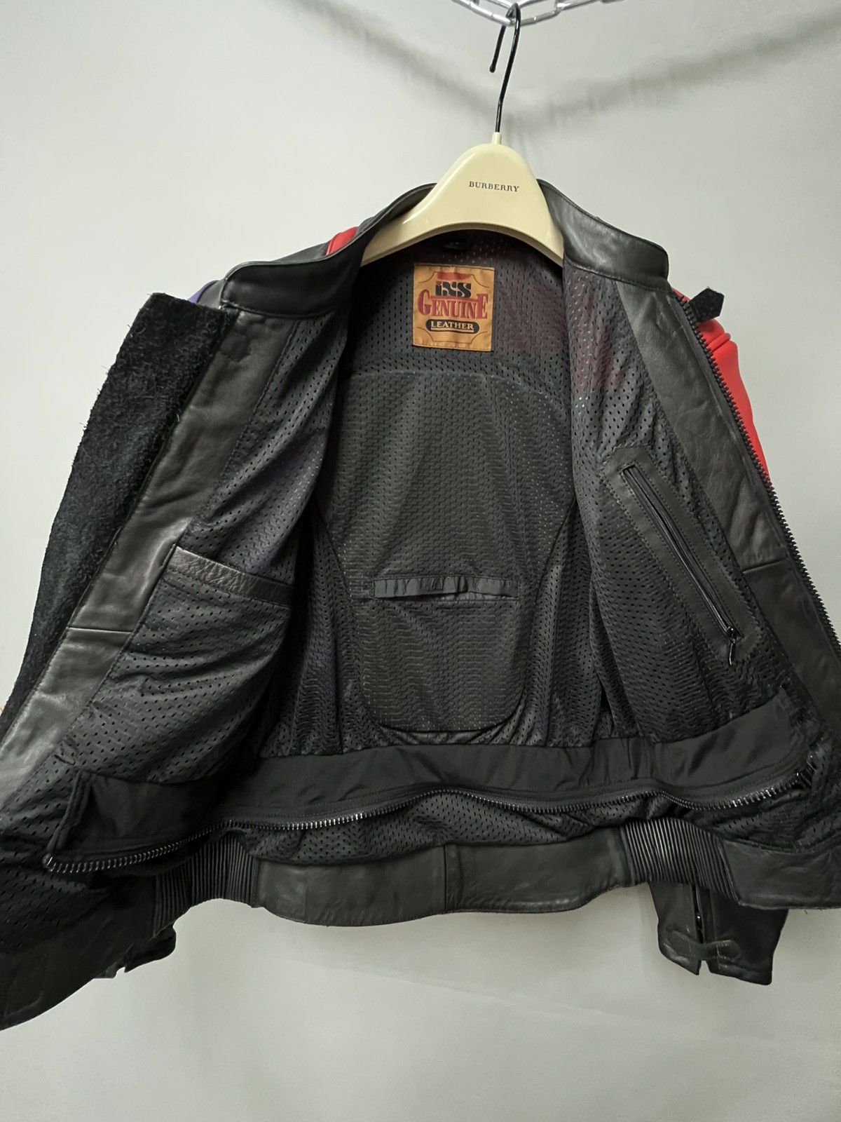 Leather iXS Motorcycle Leather Jacket Racing y2k Size M / US 6-8 / IT 42-44 - 24 Thumbnail