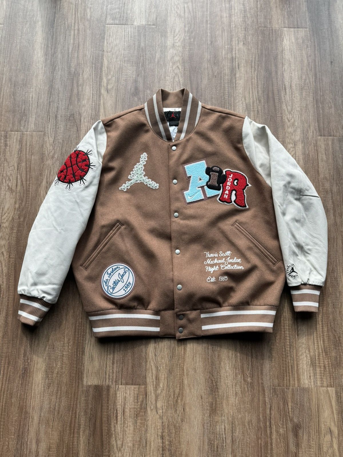 Jordan Brand × Travis Scott Cactus Jack x Jordan Varsity Jacket Size US XL / EU 56 / 4 - 6 Thumbnail