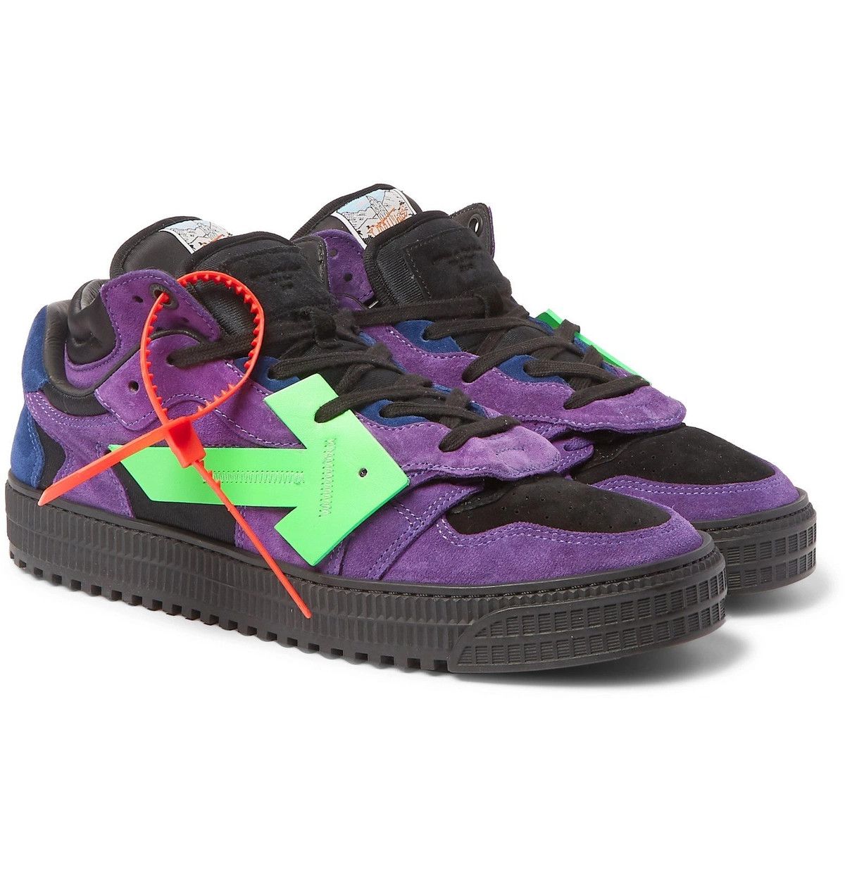 Off-White Off-White Off-Court Low Sneakers PURPLE Size US 7 / EU 40 - 1 Thumbnail