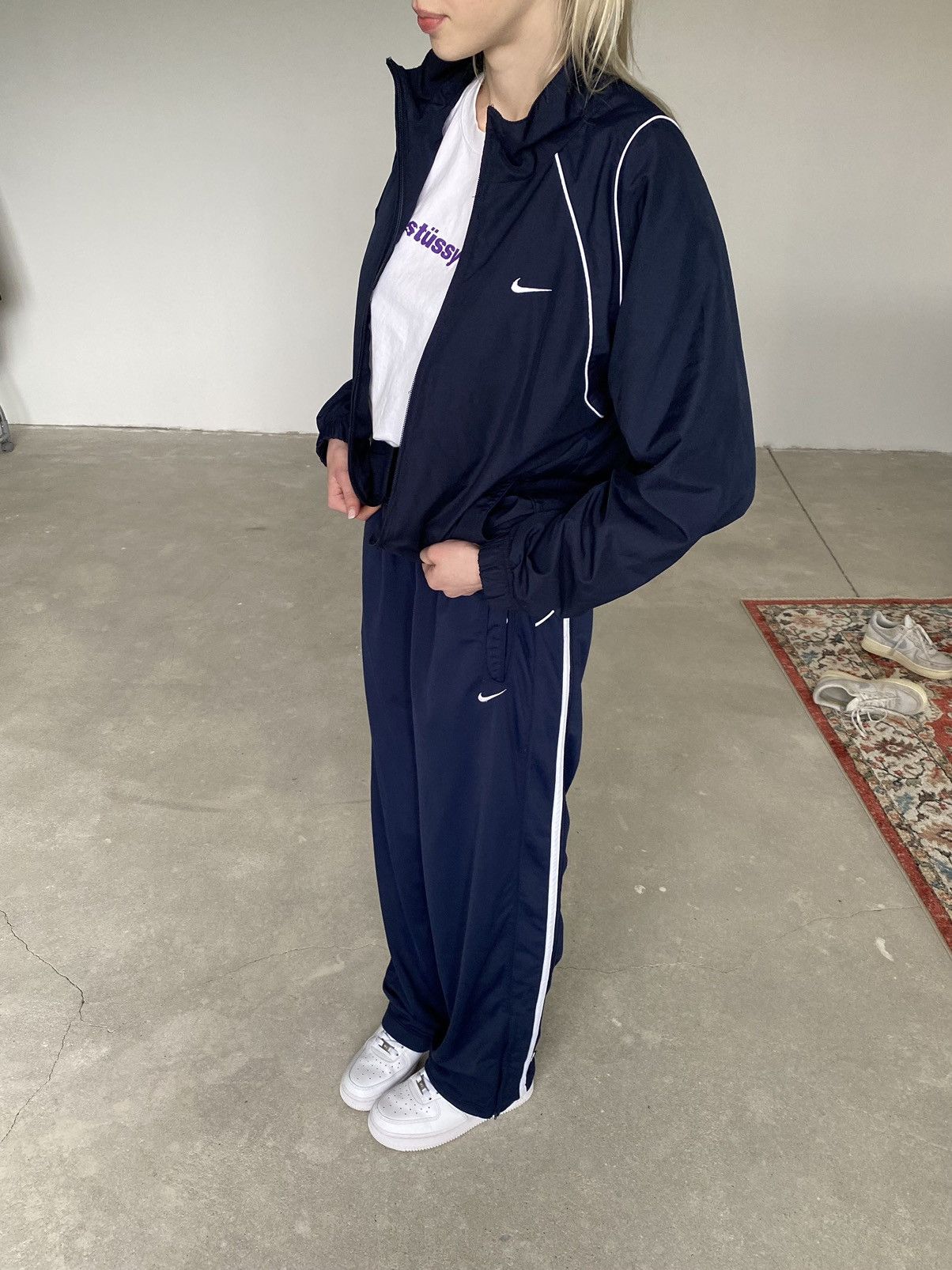 Vintage Vintage Nike Womens Track Top Jacket Size S / US 4 / IT 40 - 2 Thumbnail
