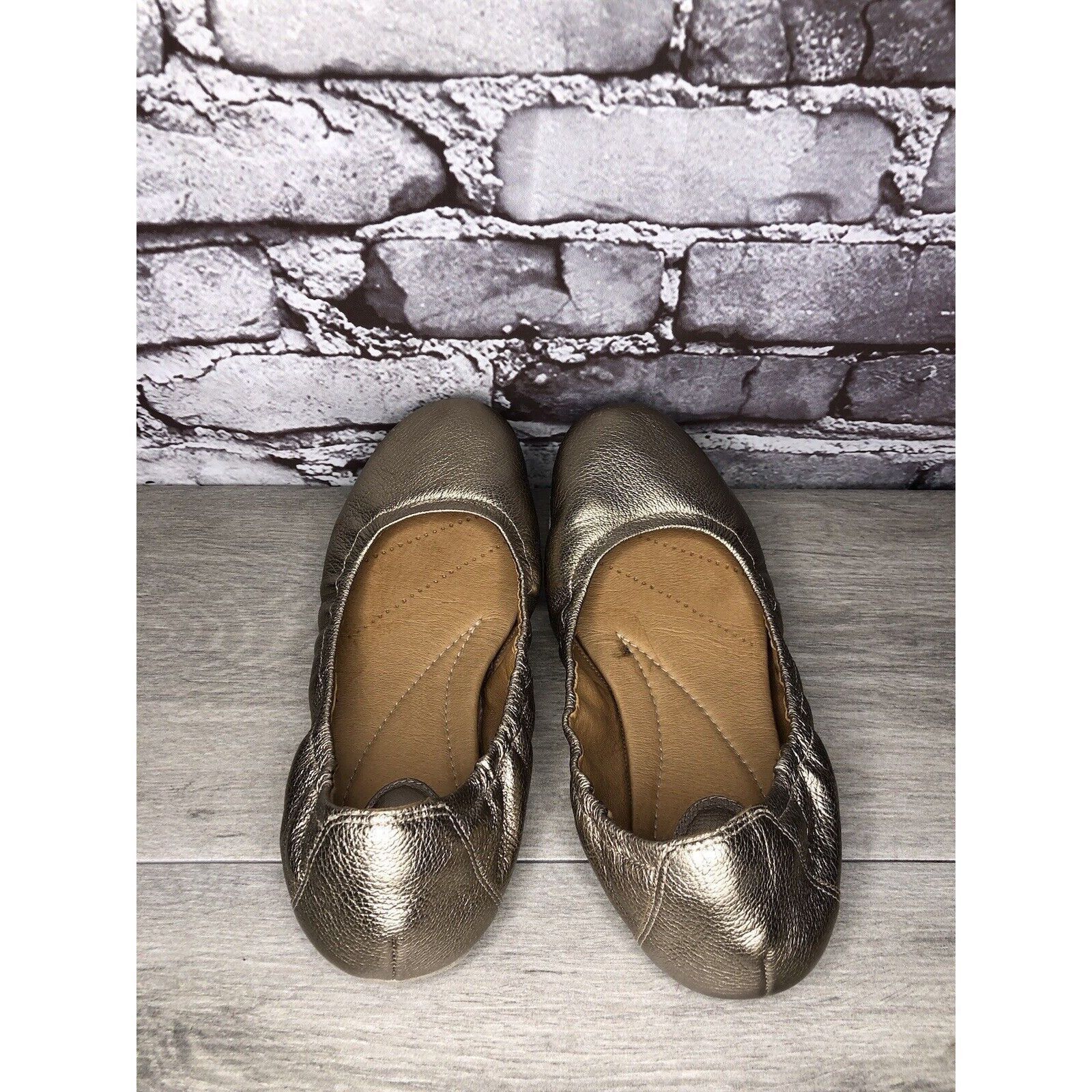 Clarks Clarks Artisan Bronze Gold Leather Casual Ballet Flats Shoes Size US 8 / IT 38 - 5 Thumbnail