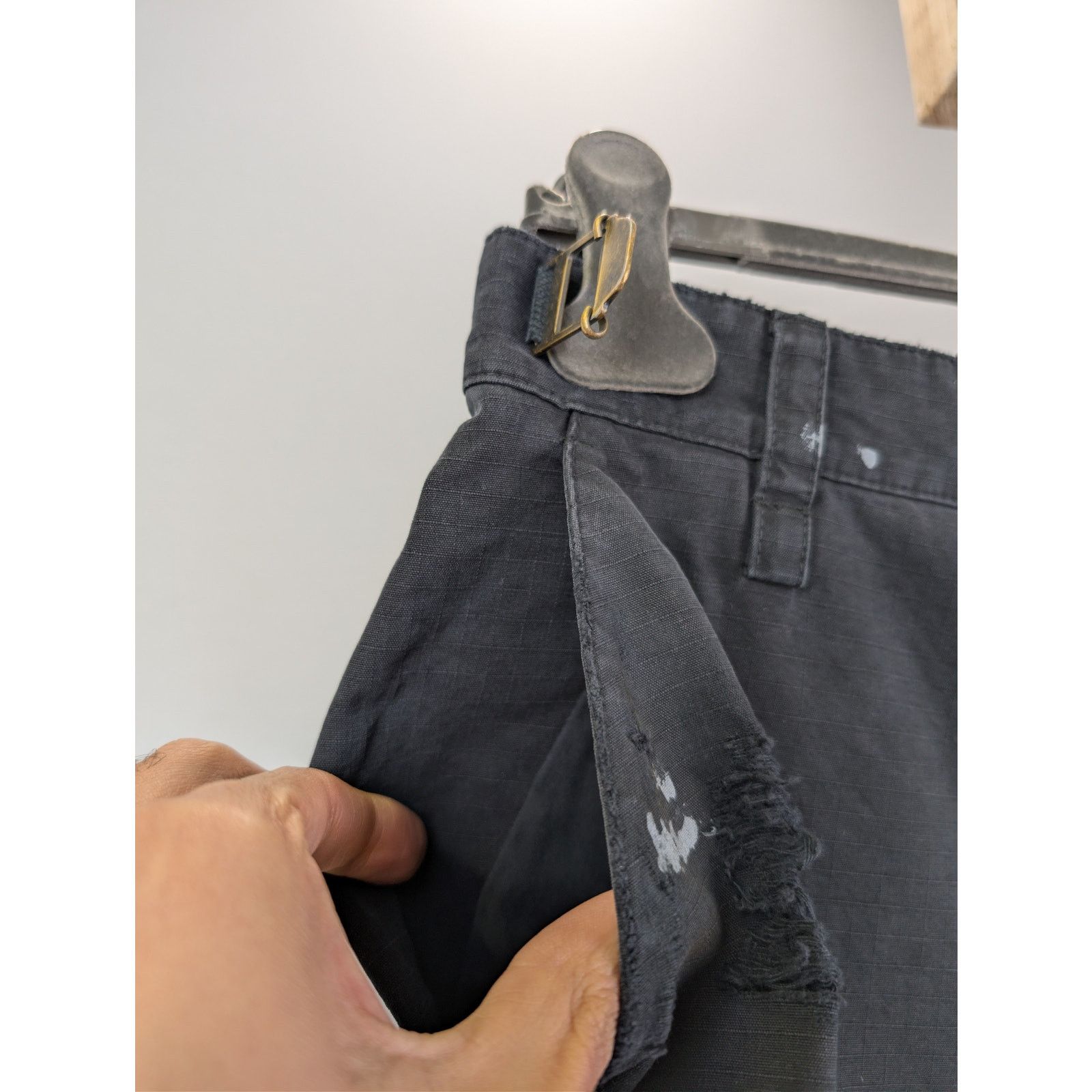 Balenciaga o1rshd1 Cotton Ripstop Shorts in Black Size US 30 / EU 46 - 8 Thumbnail