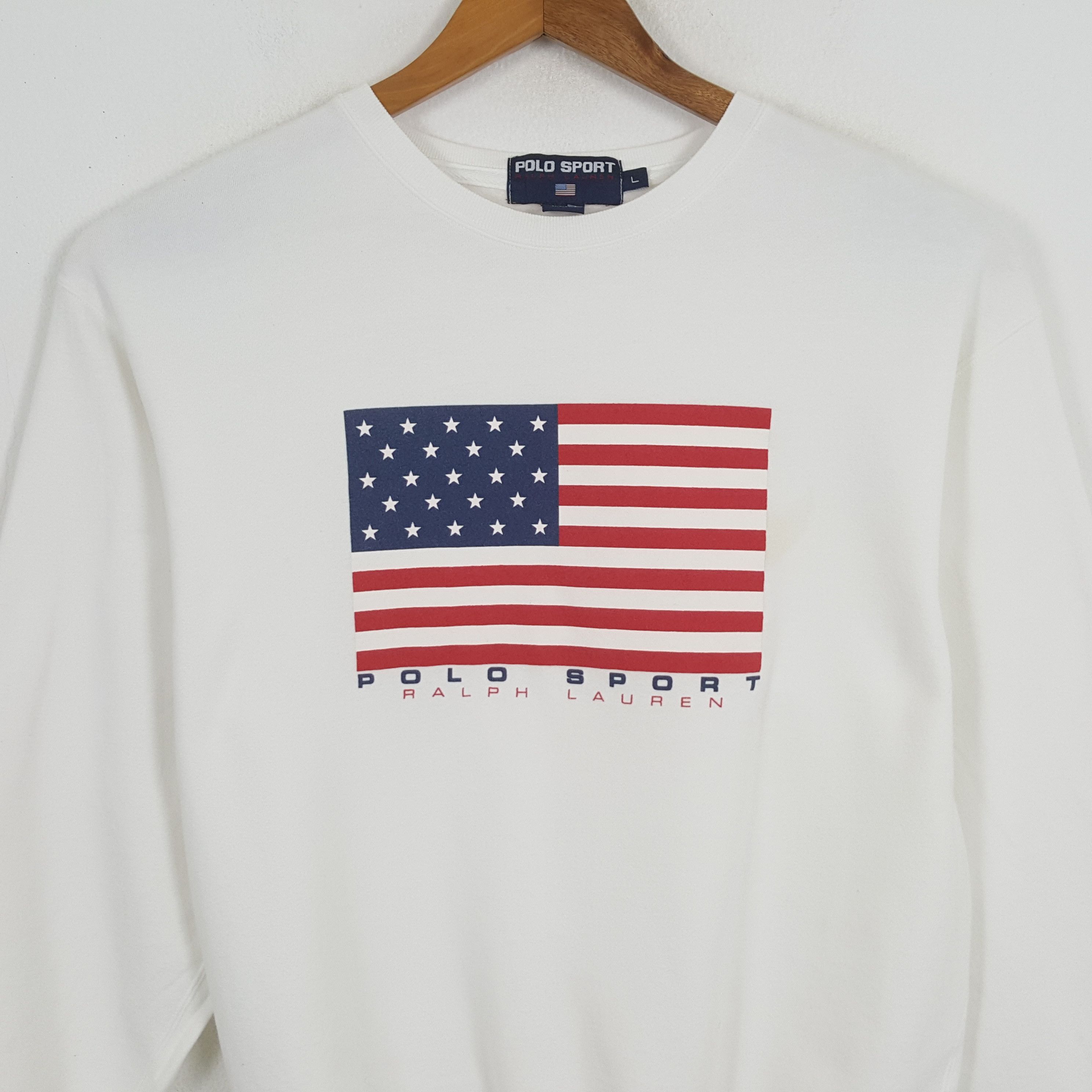 Polo Ralph Lauren × Vintage Vintage POLO SPORTS by RALPH LAUREN Fashion Brand Sweatshirt Size US L / EU 52-54 / 3 - 2 Thumbnail
