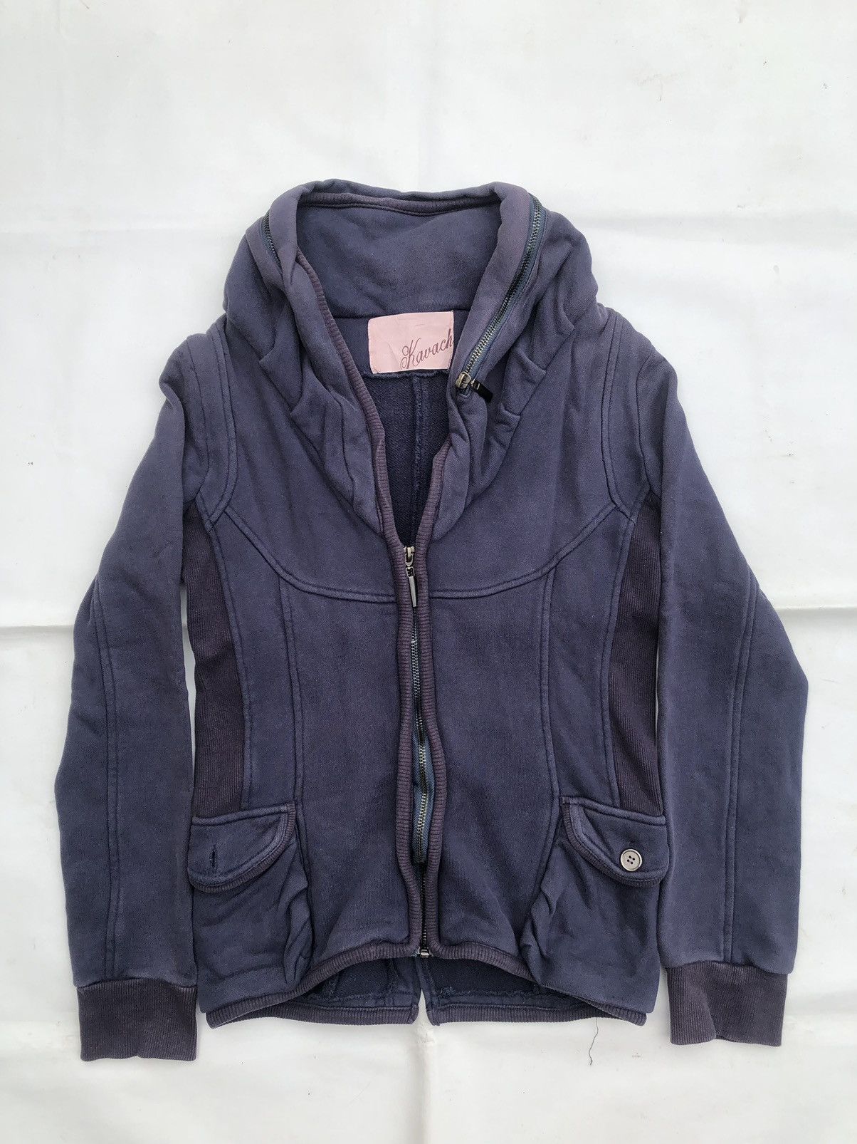 Blue Zipper Hoodie Japanese Ifsix LGB Punk Style