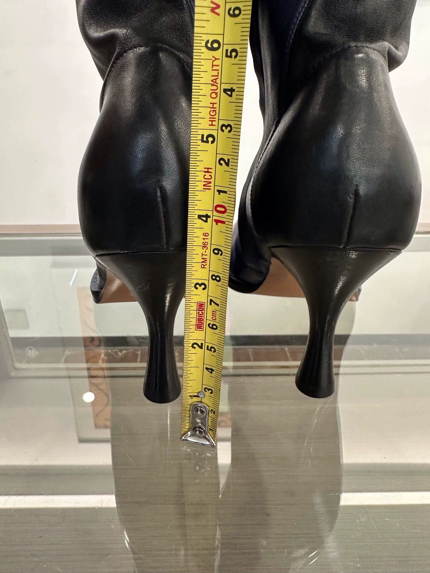 Celine Celine women's black and blue two-tone knee-high boots Size US 6 / IT 36 - 8 Thumbnail