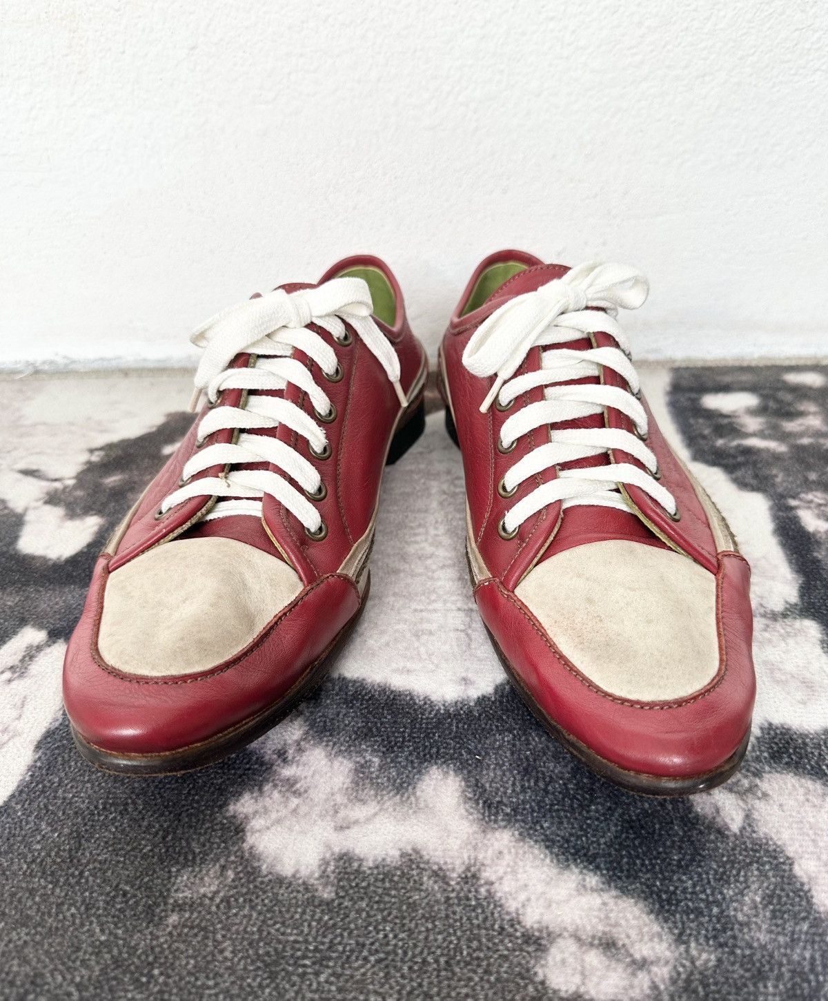 00's Alfredo Bannister avantgarde leather shoes