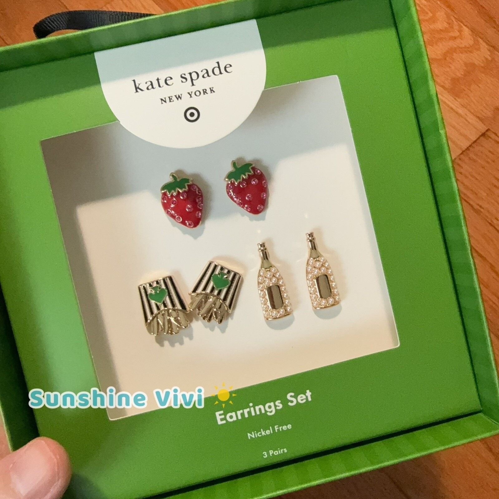 Kate Spade NEW Kate Spade x Target Stud Earrings 3 Pairs Size ONE SIZE - 1 Thumbnail