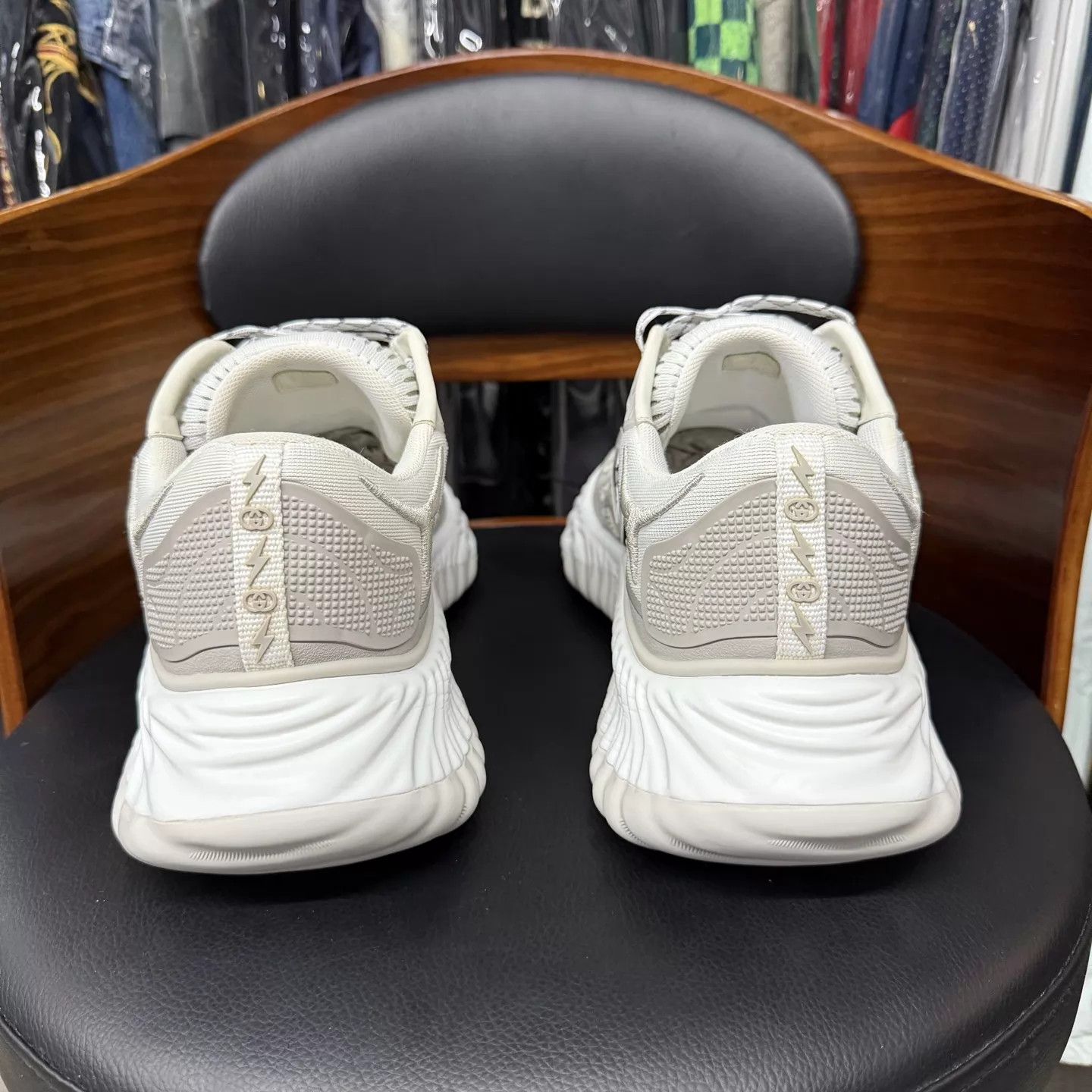 Gucci Gucci Ripple White Platform Sneaker 9 US Like New Size US 9 / EU 42 - 3 Thumbnail