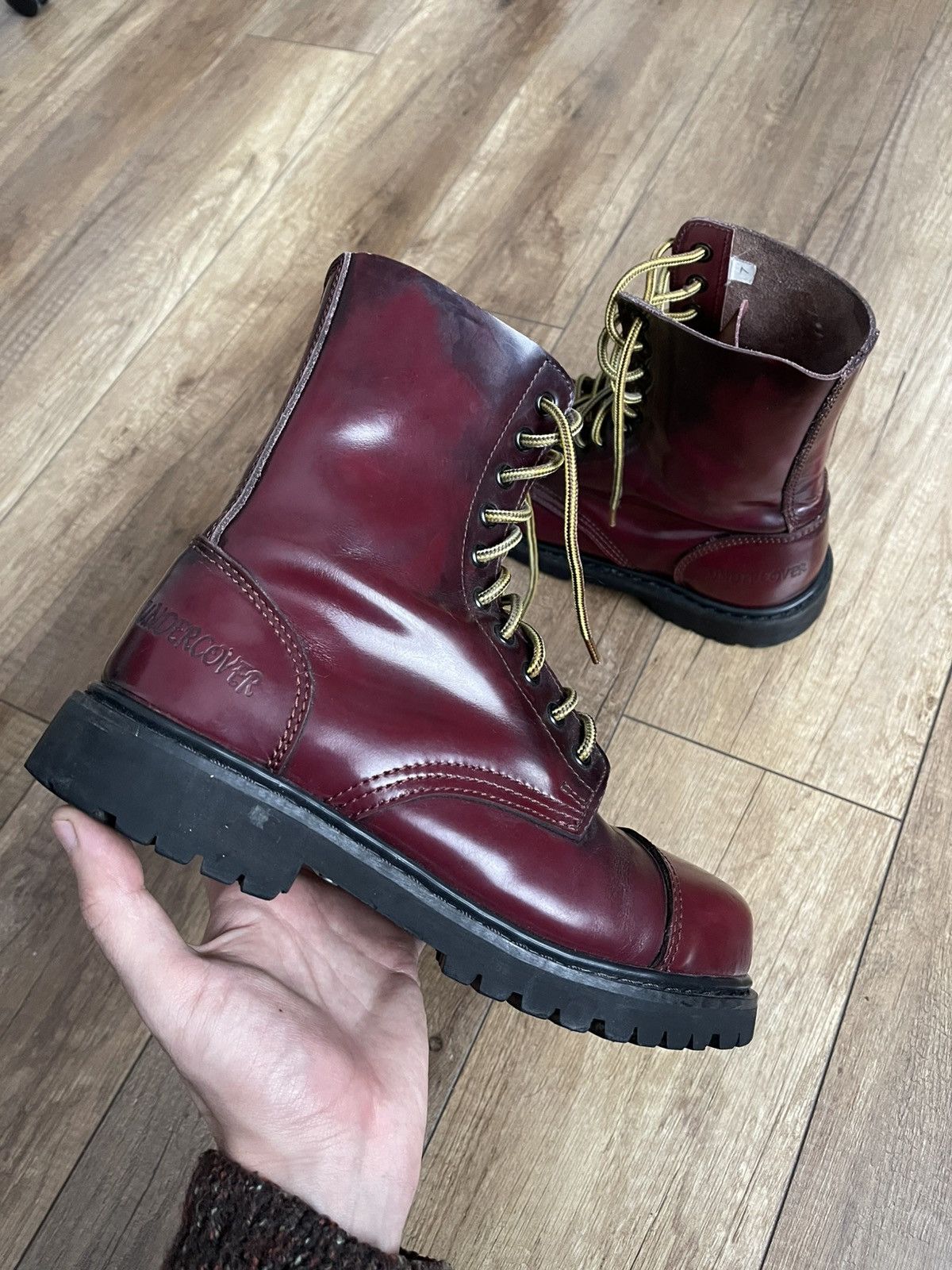Japanese Brand Undercover Leather Boots Shoes Japan Vintage Size US 7 / EU 40 - 3 Thumbnail
