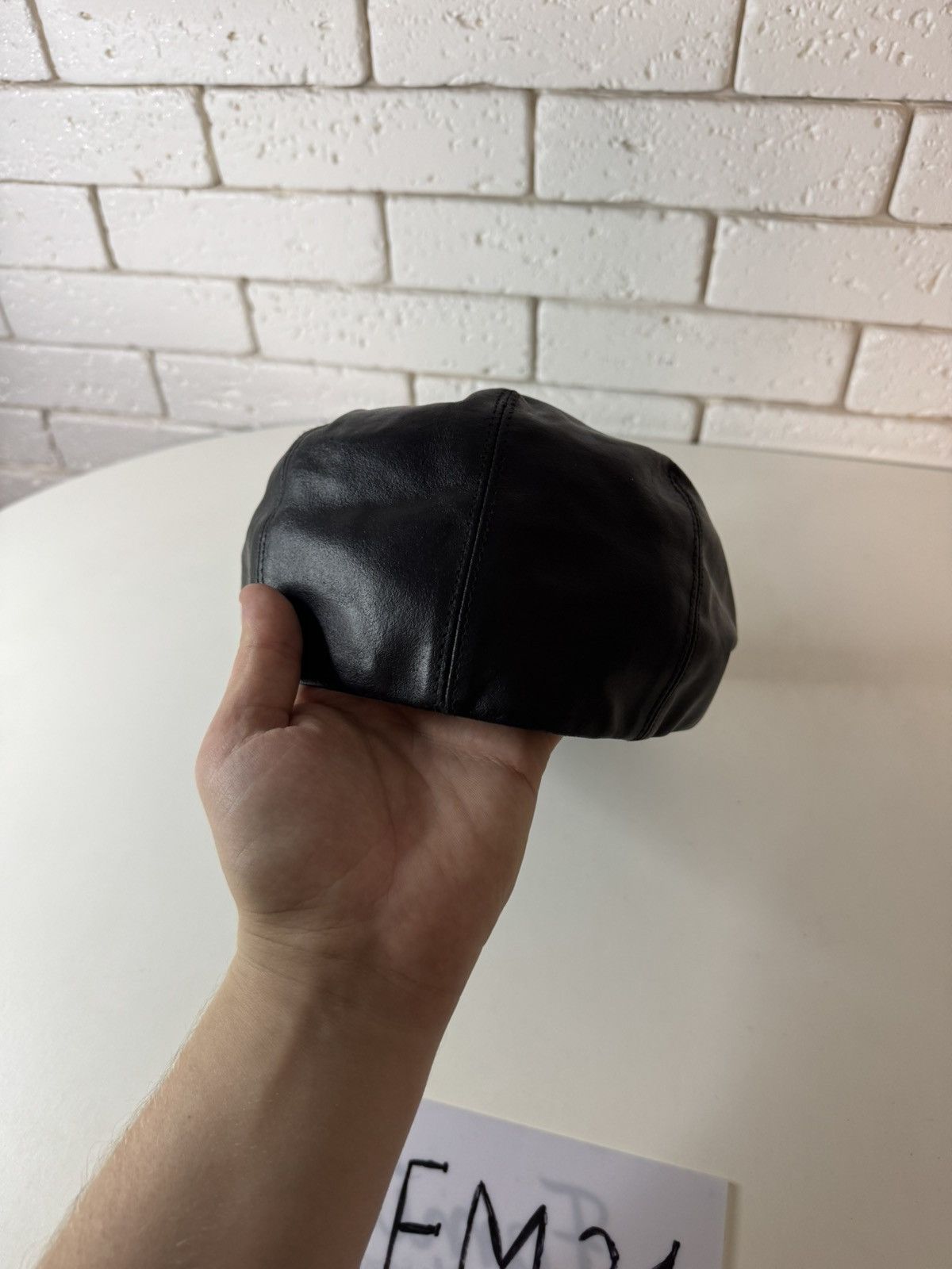 Other Genuine leather vintage cap hat Size ONE SIZE - 3 Thumbnail