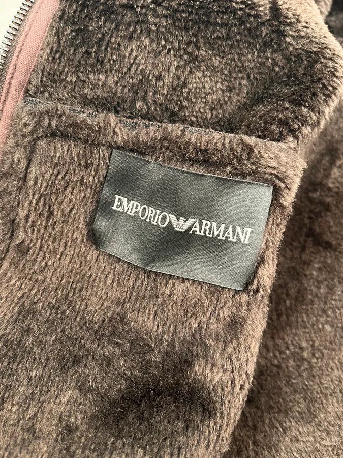 Emporio Armani FW2008 Emporio Armani Faux Shearling Brown Hooded Jacket Size US S / EU 44-46 / 1 - 9 Thumbnail