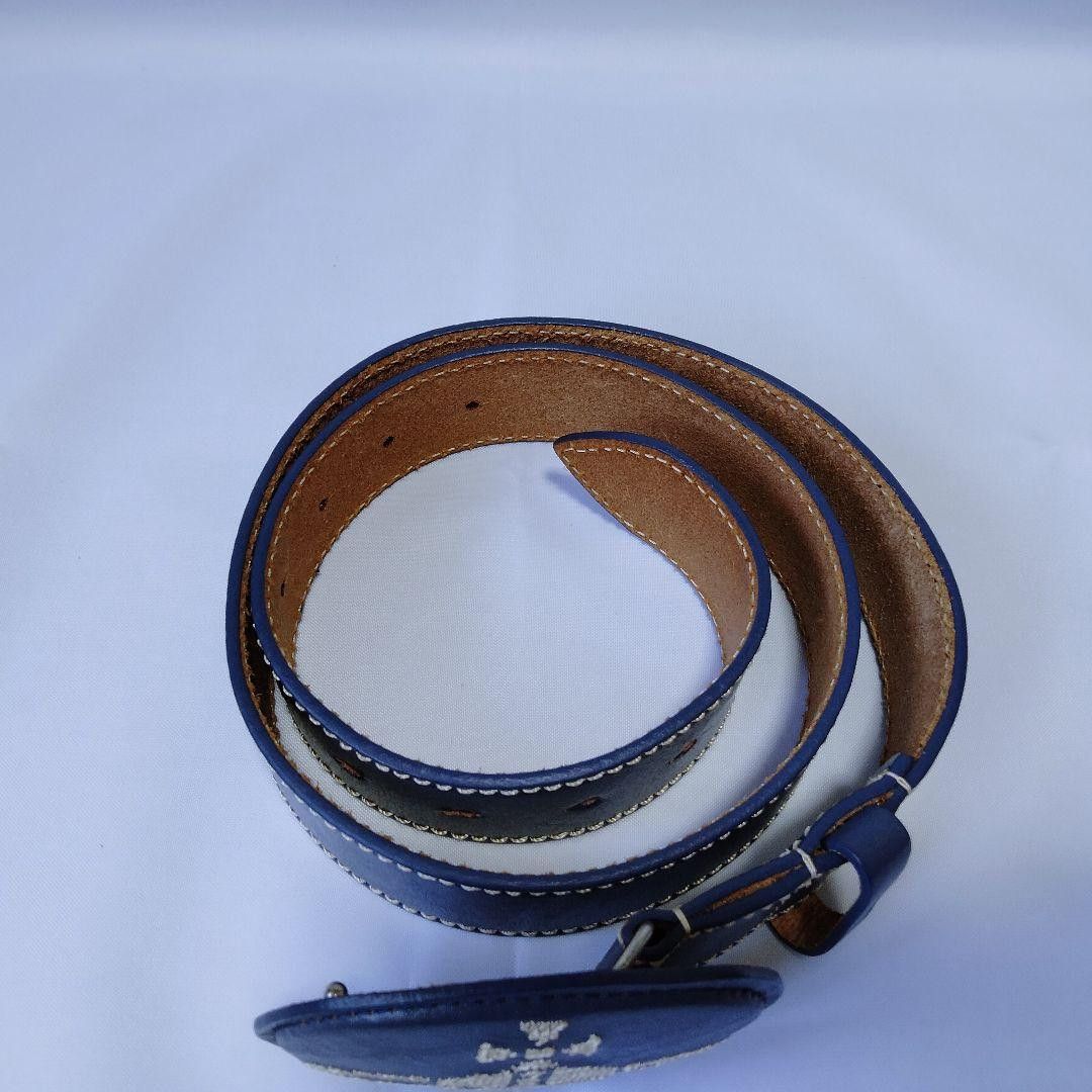 Vivienne Westwood Orb Contrast Stitch Leather Belt Size ONE SIZE - 3 Thumbnail