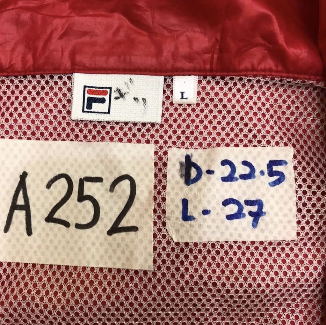 Fila × Vintage A252. VTG FILA TENNIS NYLON JACKET Size US L / EU 52-54 / 3 - 5 Thumbnail