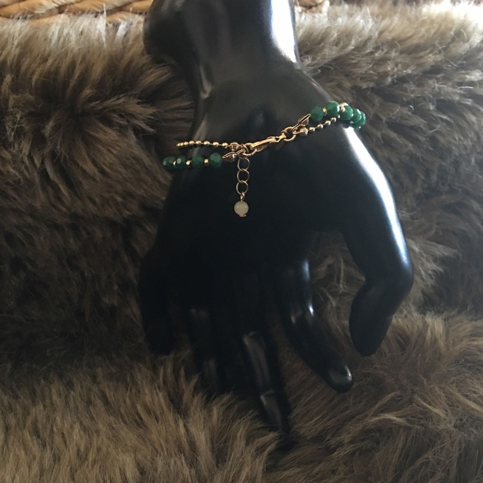 Jewelry Vintage Avon crystal four leaf clover bracelet Size ONE SIZE - 4 Thumbnail