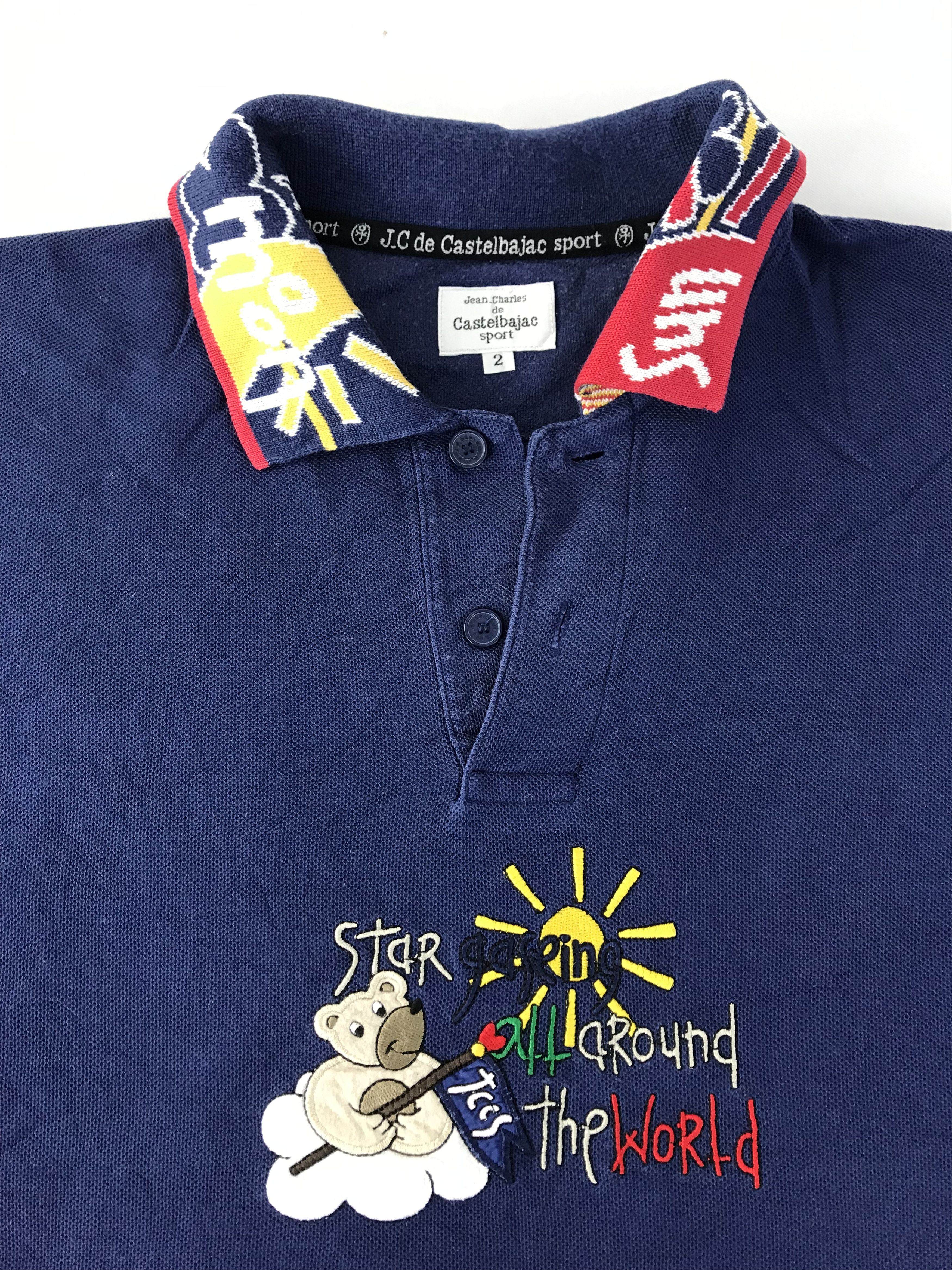 Jean Charles De Castelbajac 90s Jean Charles De Castelbajac Sport Bear Tee T-shirt Polo Size US S / EU 44-46 / 1 - 3 Thumbnail