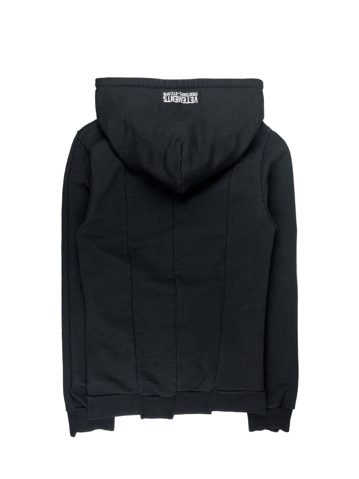 Vetements SS16 Vetements OG Metal Logo Reconstructed Split Hoodie ...