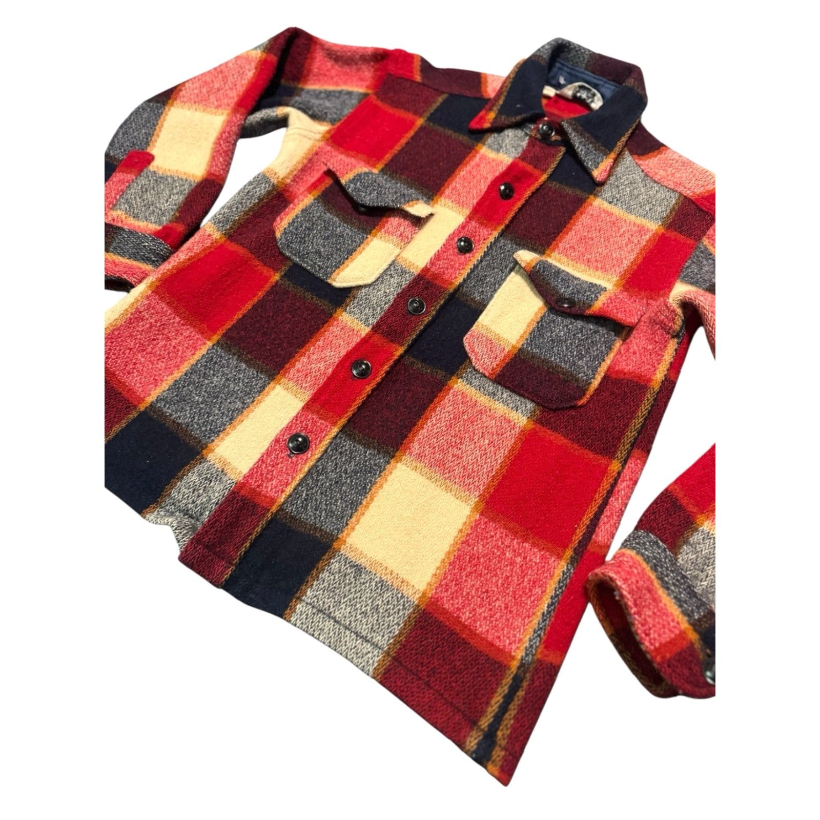 Vintage VINTAGE Woolrich 554 Mackinaw Jacket 1960 Heavy Wool Victory Plaid Mens Large Woolrich Woolen Mills Jacket Coat Plaid Red Winter Fall Long Size US L / EU 52-54 / 3 - 5 Thumbnail