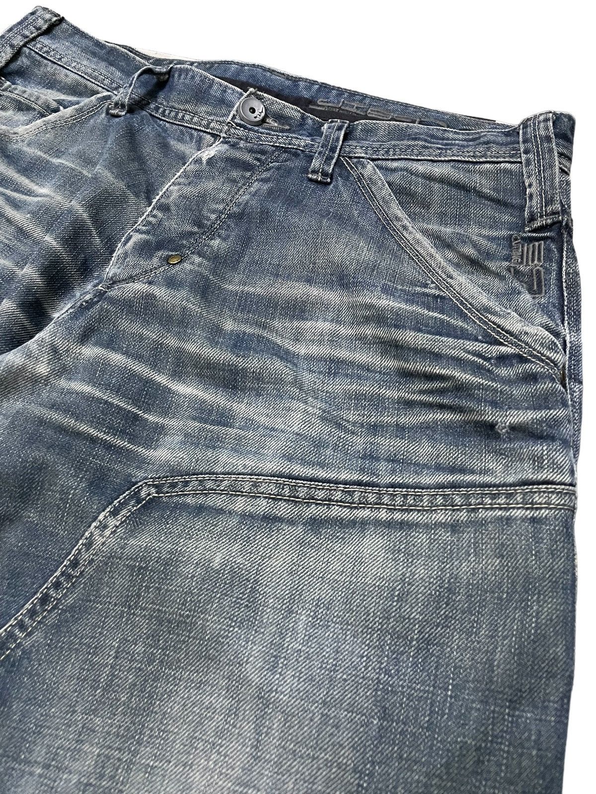 Hysteric Glamour × JNCO × Jack & Jones Vintage Jack & Jones Double Knee Baggy Loose Jeans Size US 34 / EU 50 - 10 Thumbnail