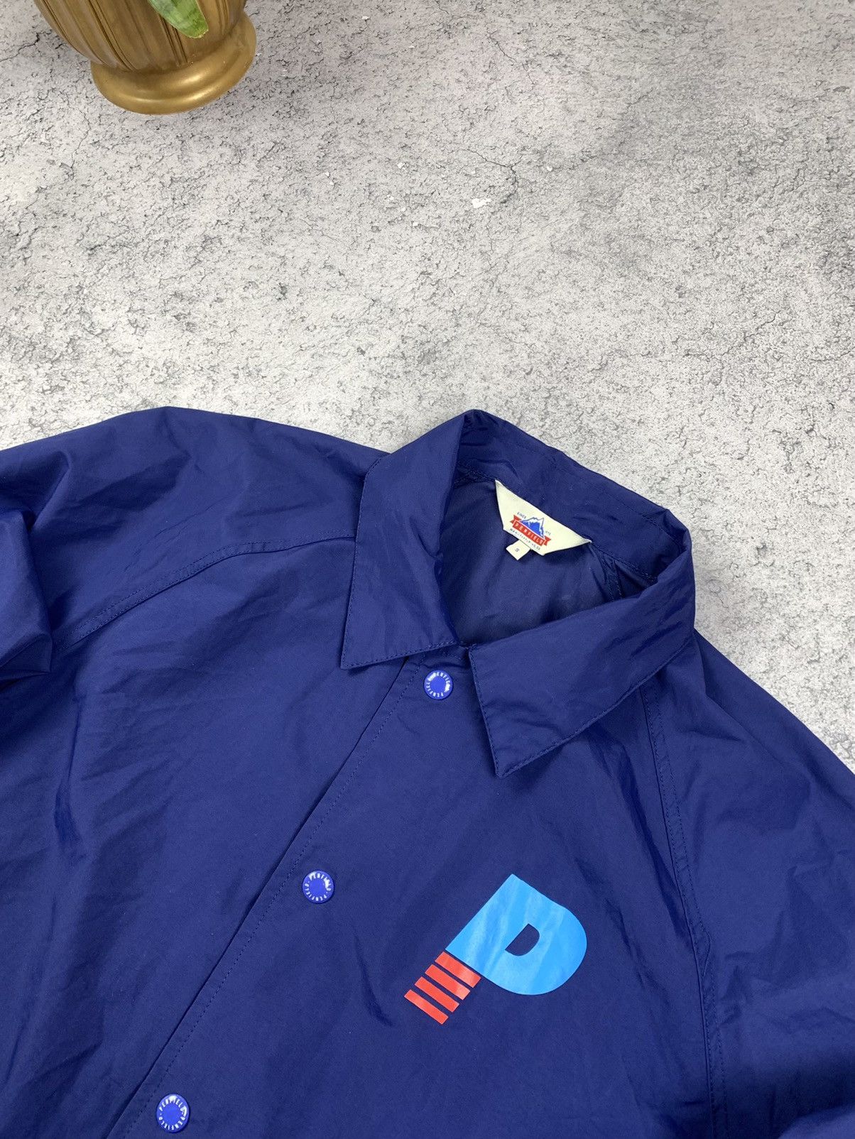 Penfield Penfield Big Logo Nylon Navy Coach Jacket Mens Size S Size US S / EU 44-46 / 1 - 3 Thumbnail