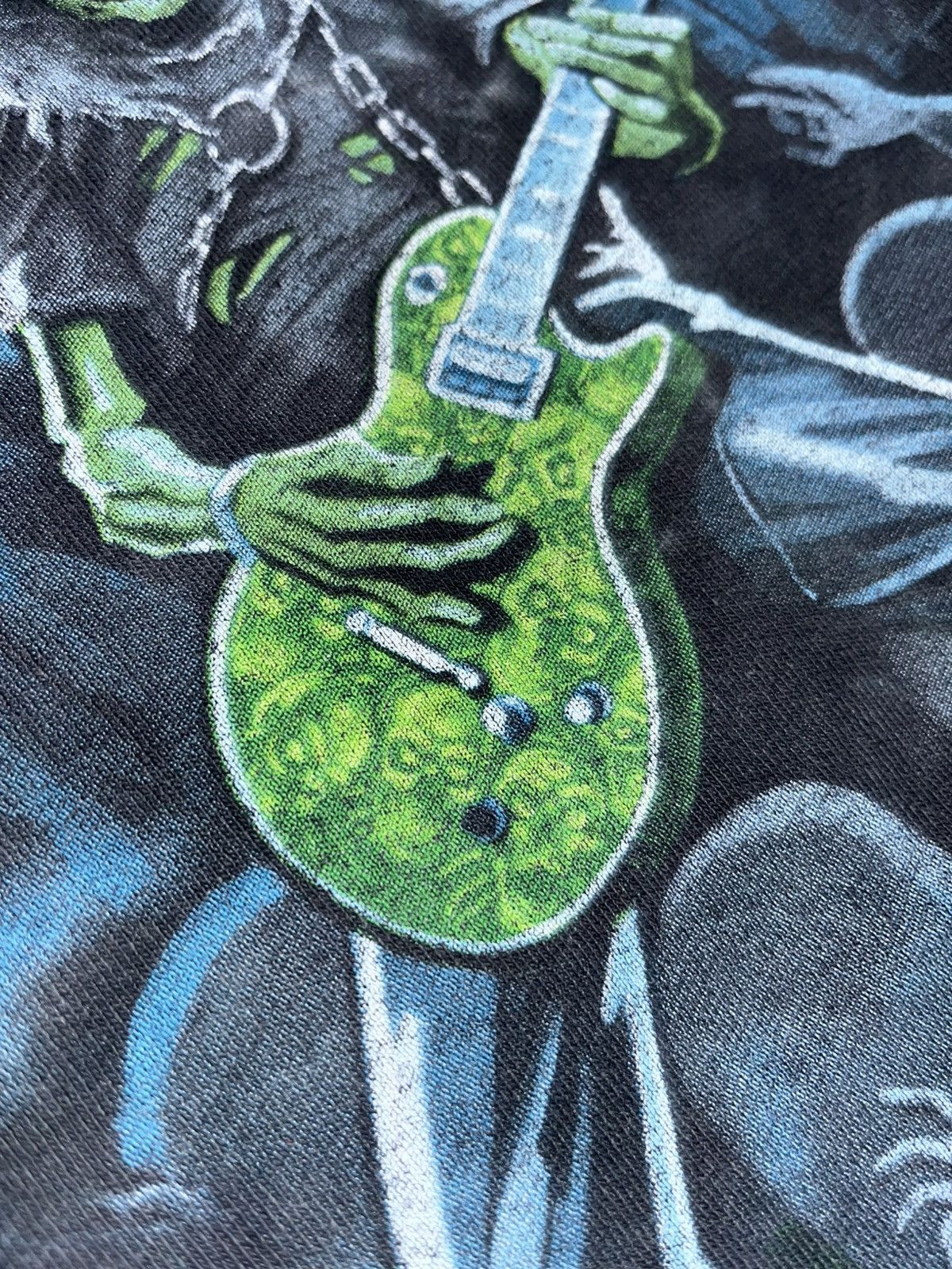Unsound Rags Crazy Y2K Faded Thrashed ERD Skater Grunge Dyed Zombie Tee Size US L / EU 52-54 / 3 - 3 Thumbnail