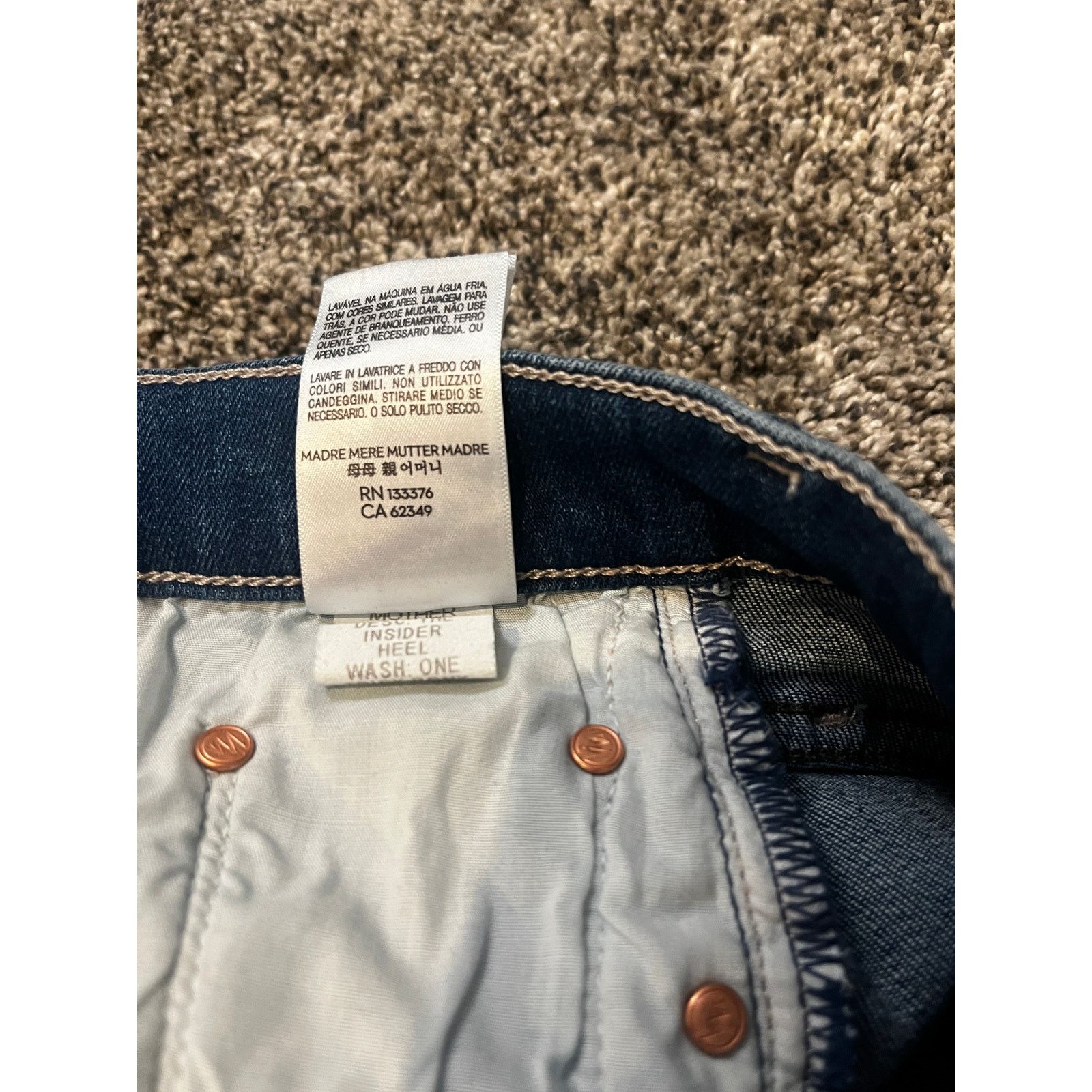 MOTHER Mother The Insider Heel Flare Jeans One Trick Pony Womens 27 Size 27" / US 4 / IT 40 - 12 Thumbnail