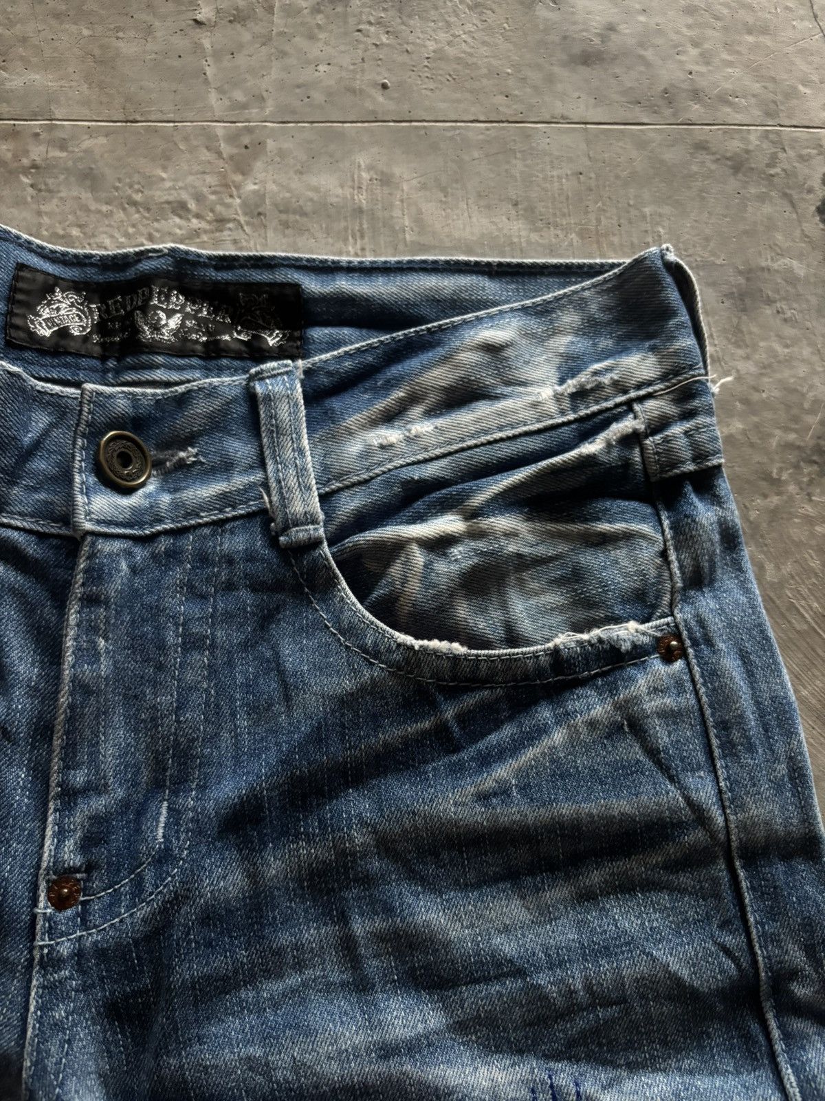 If Six Was Nine RED PEPPER JAPANESE DENIM DISTRESSED WASHED REPAIRED PUNK Size US 30 / EU 46 - 12 Thumbnail