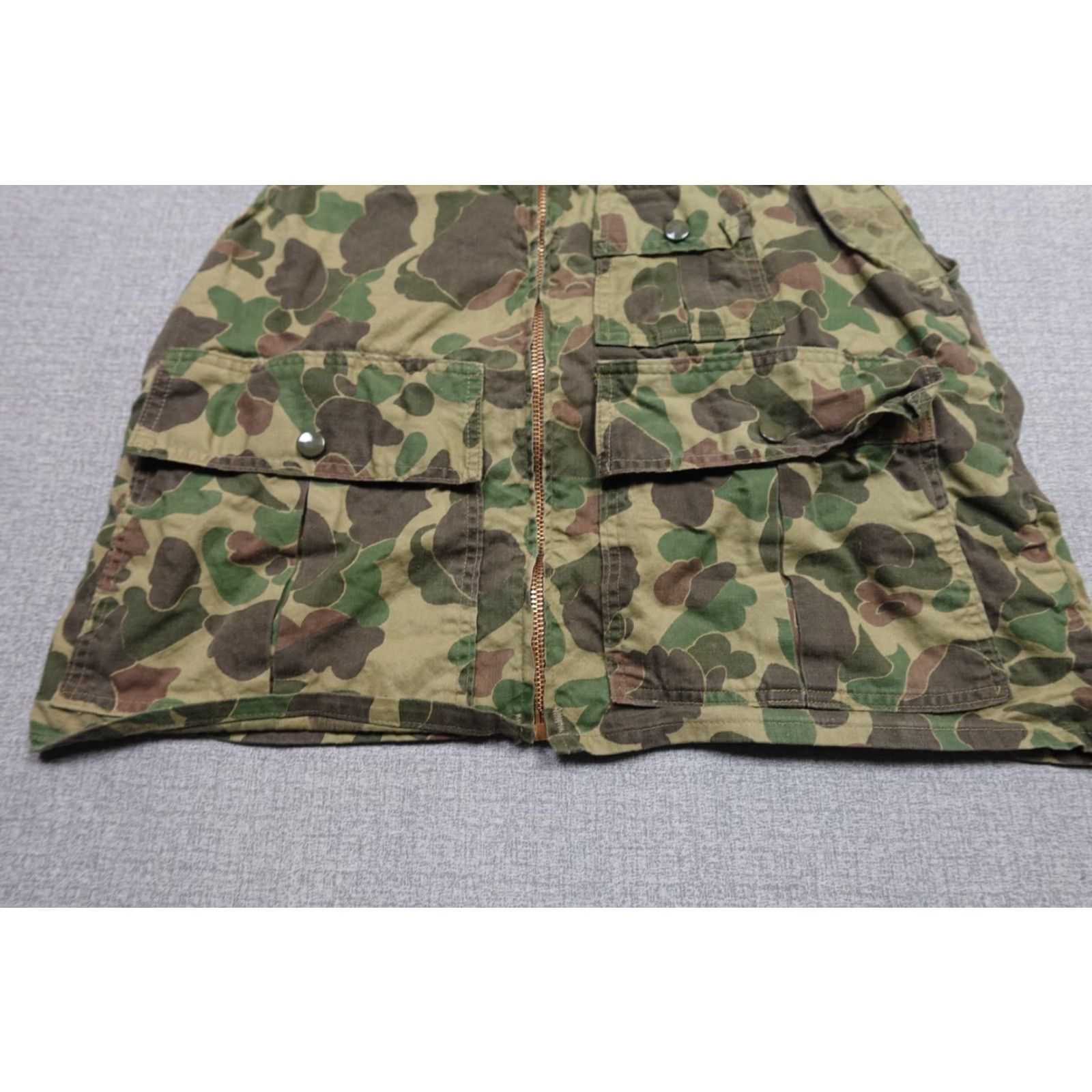 Sears VINTAGE Sears Carded Vest Mens M Green Camouflage Quilted Padded Winter Workwear Zipper 60s Ted Williams Size US M / EU 48-50 / 2 - 3 Thumbnail