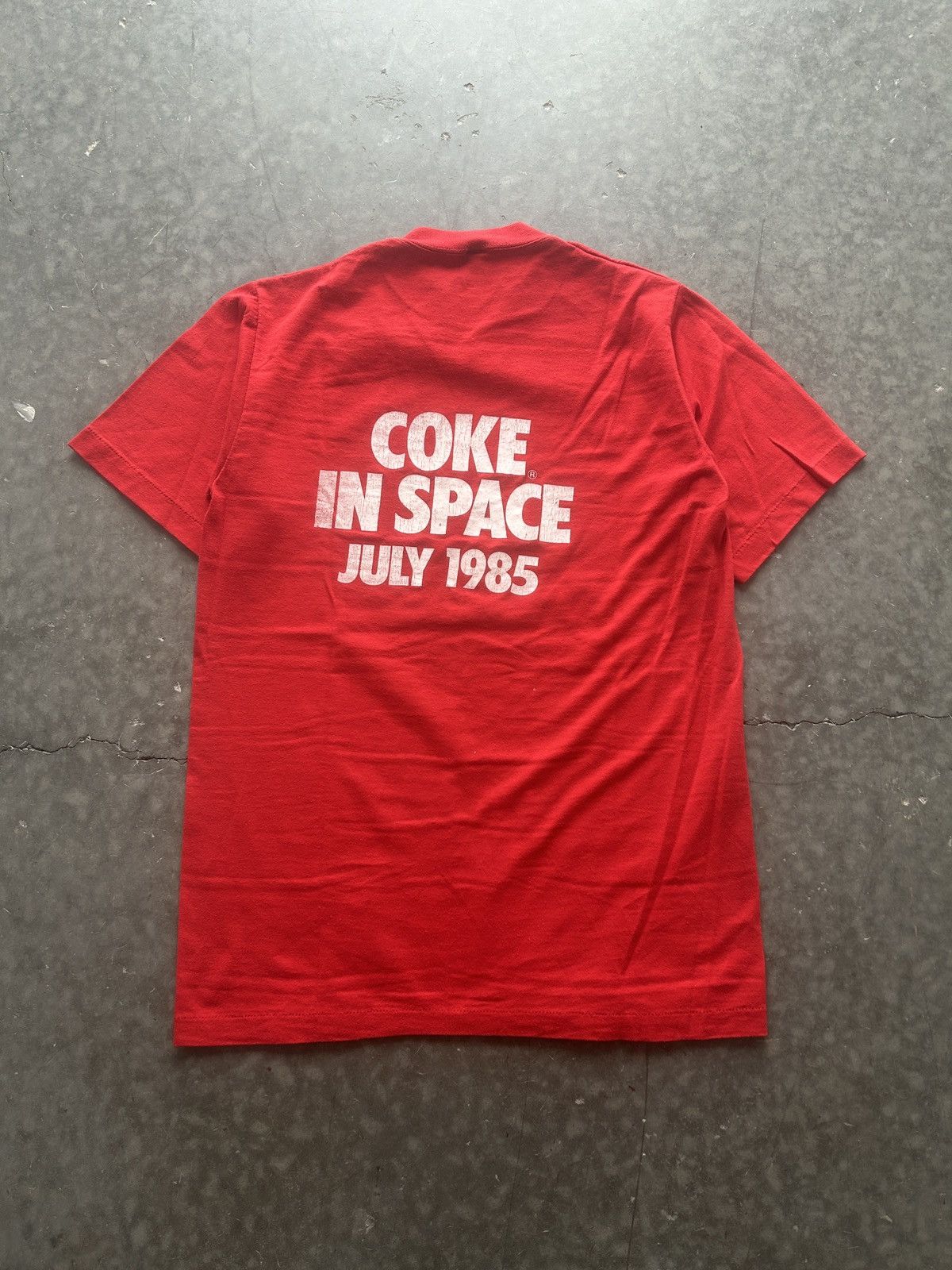 Russell Athletic × Vintage Vintage 80s Coca Cola Coke In Space Tee Size US M / EU 48-50 / 2 - 2 Thumbnail