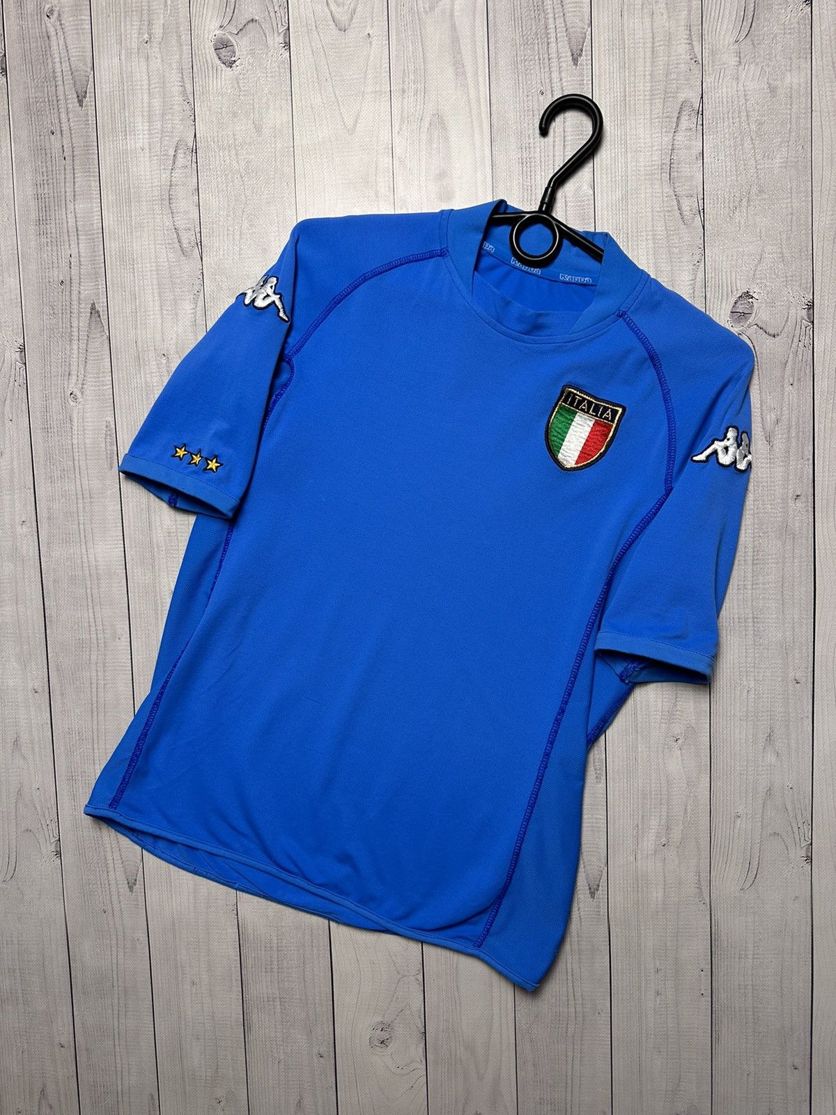 Vintage puma Italia soccer jersey size S logo blue