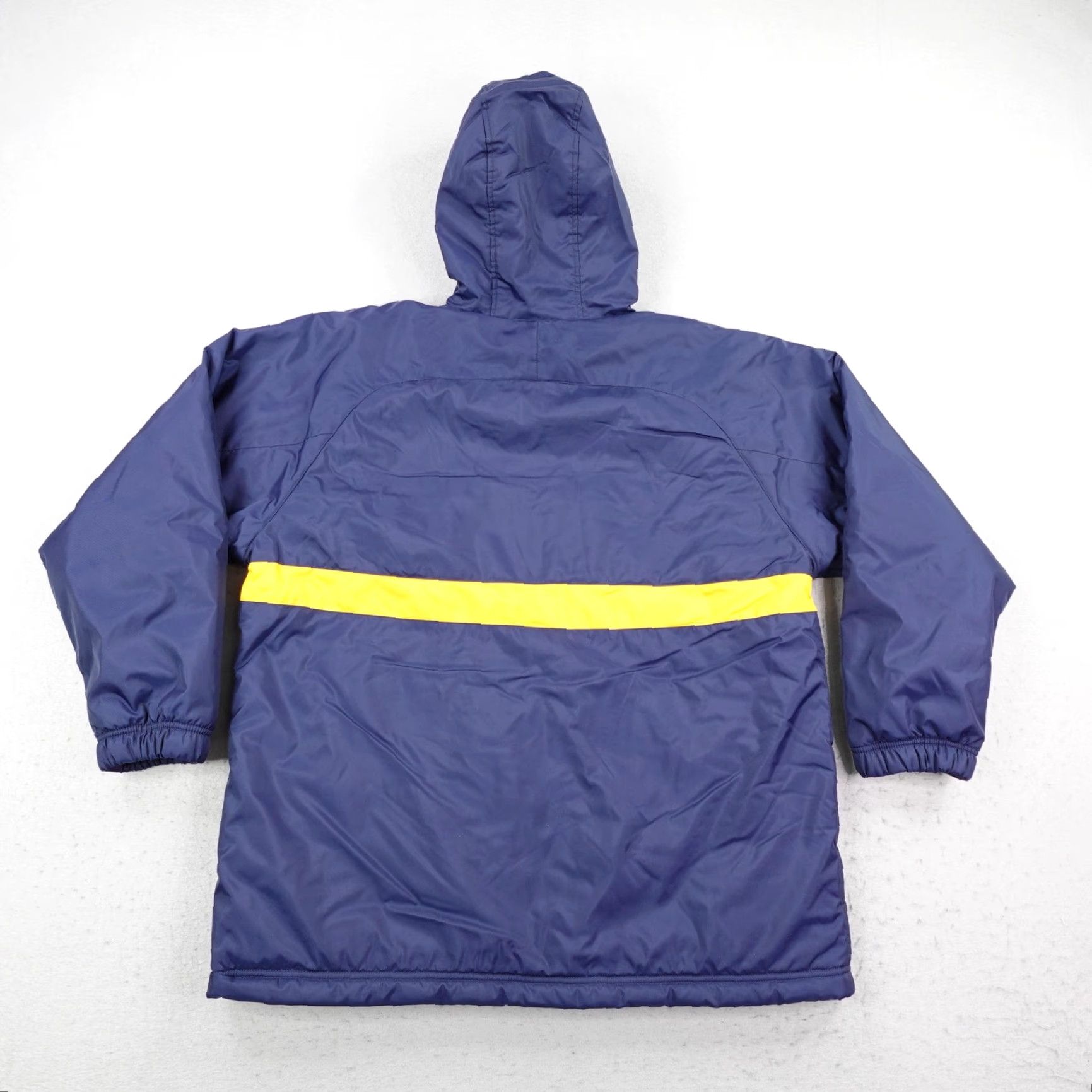 Nike VINTAGE Nike Jacket L Parka Reversible Hooded Windbreaker Fleece Blue Yellow Size US L / EU 52-54 / 3 - 4 Thumbnail