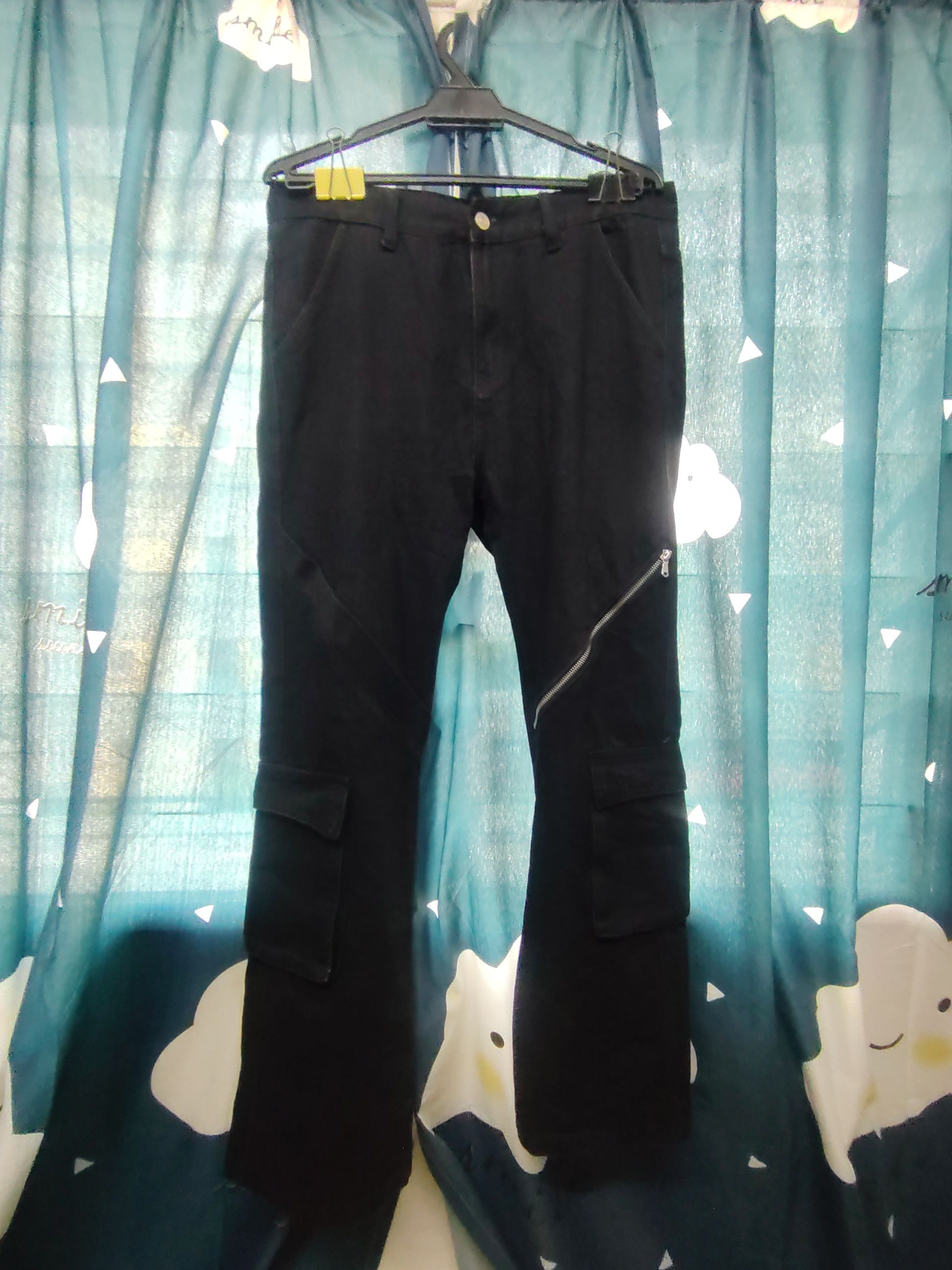 Seditionaries Black Cargo BootCut Jeans Size US 34 / EU 50 - 1 Thumbnail