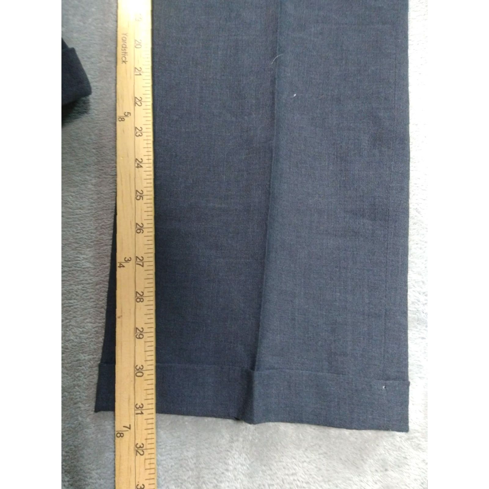 Orvis Orvis Mens Dress Pants 34 x 31 Gray Wool Flat Front Mid Rise Straight Leg Pants Size US 34 / EU 50 - 5 Thumbnail