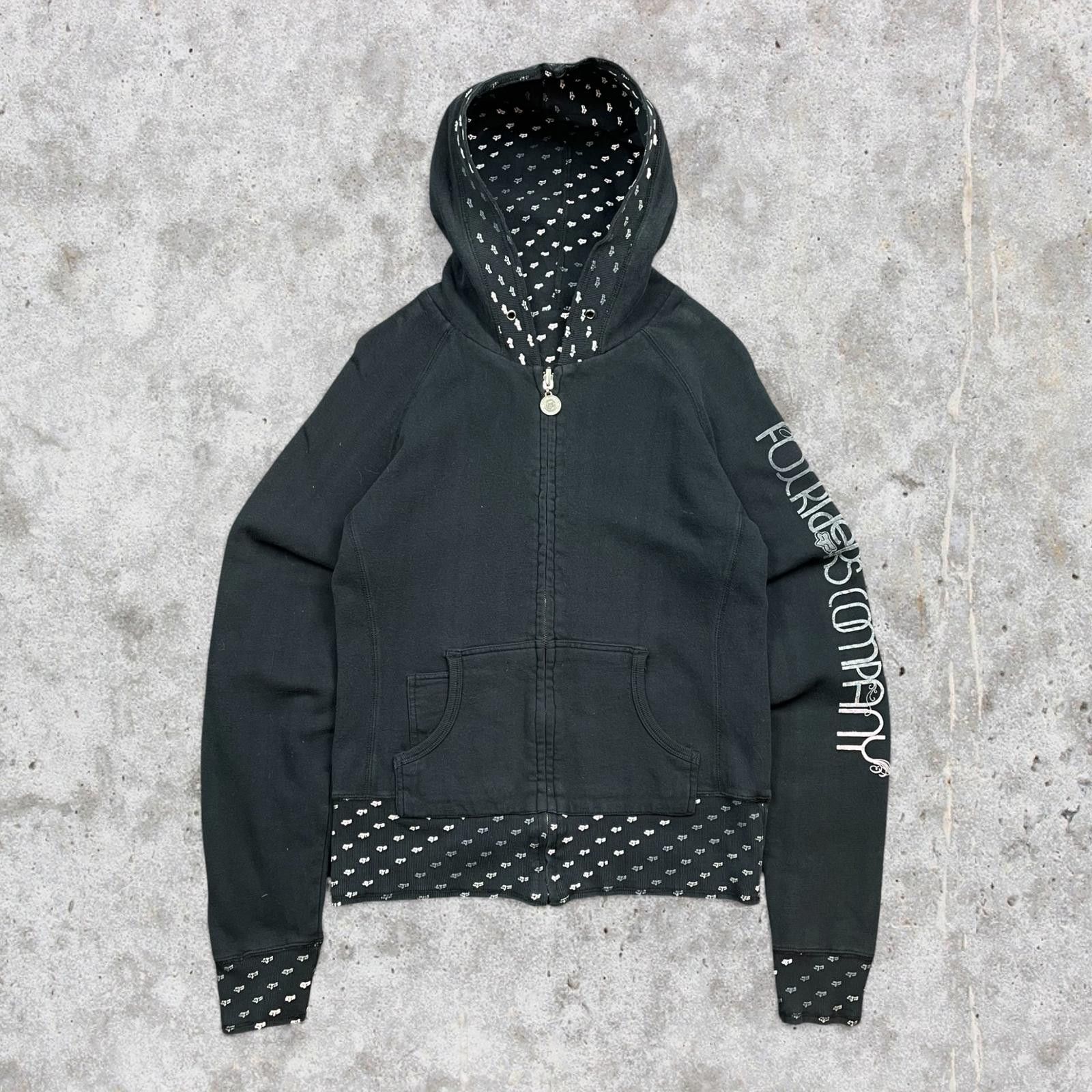 Fox Racing Y2K AOP Reversible Sleeve Hit Fox Racing Zip Up Hoodie Size S / US 4 / IT 40 - 3 Thumbnail