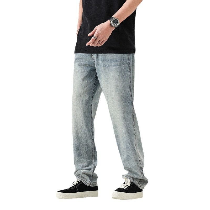 Japanese Brand Men's American high street loose straight leg retro jeans Size US 32 / EU 48 - 4 Thumbnail